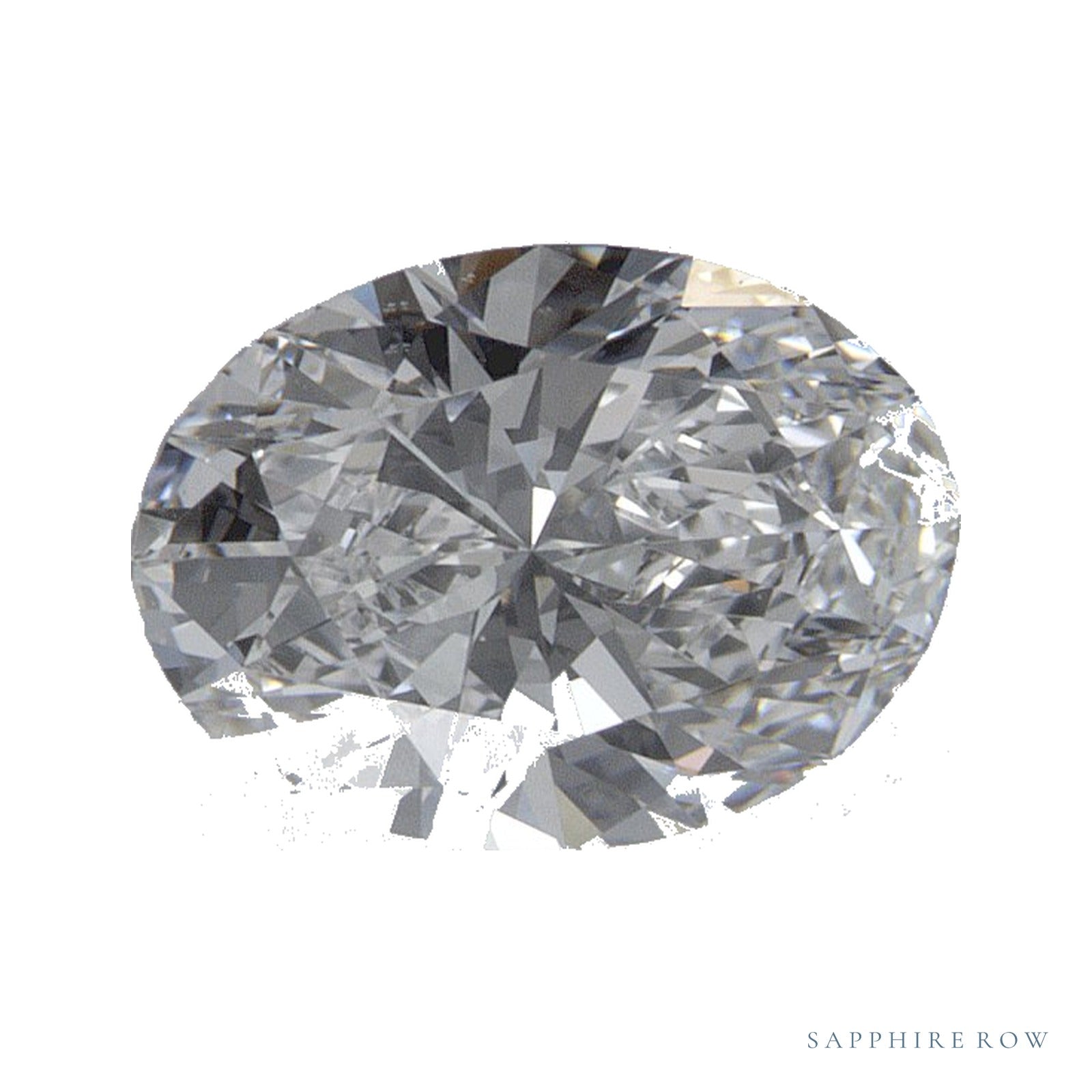 1.01 ct lab-grown diamond, oval cut | Sapphire Row · cut4