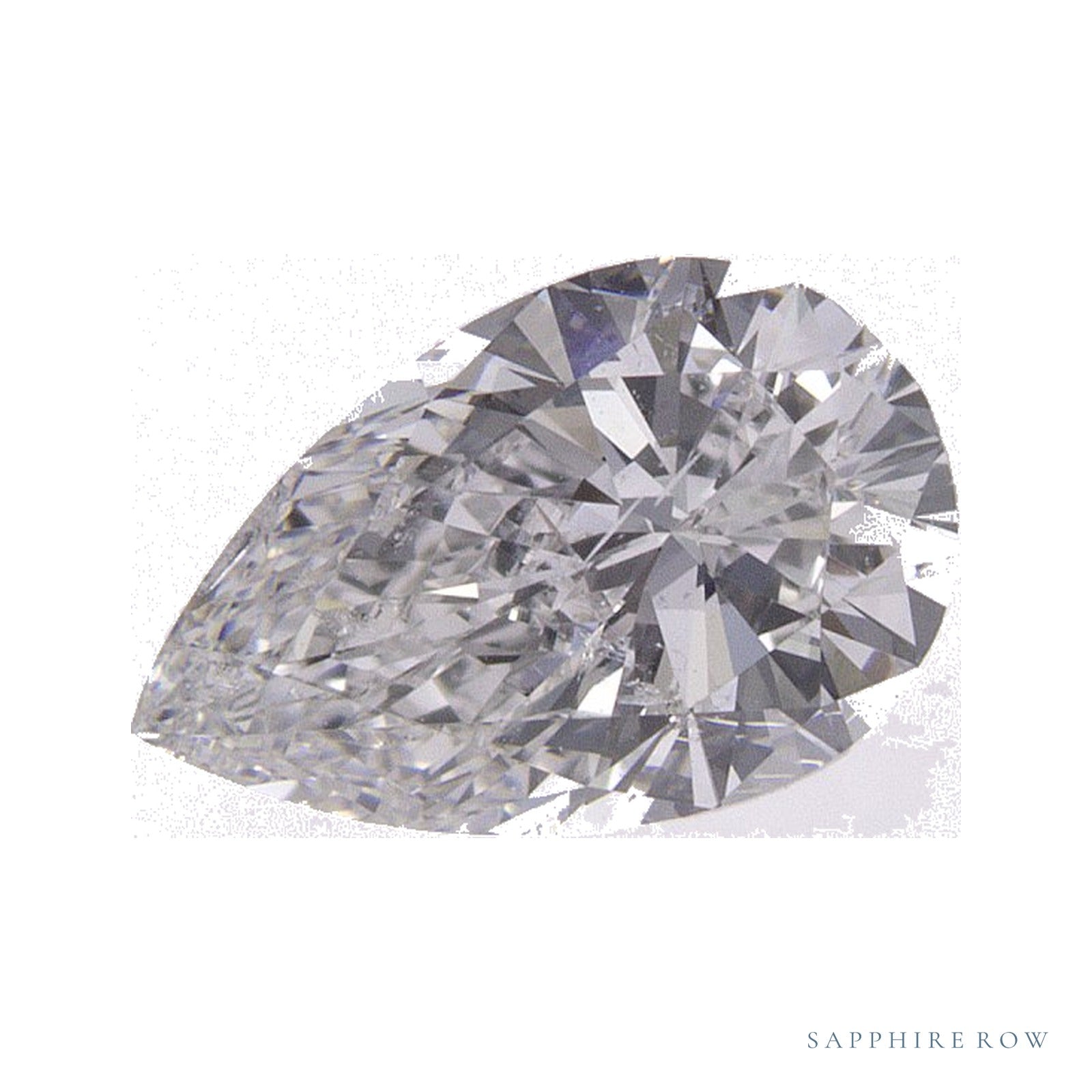 1.00 ct Pear Natural Diamond – E SI2 — Sapphire Row · cut · cut3 · cut4
