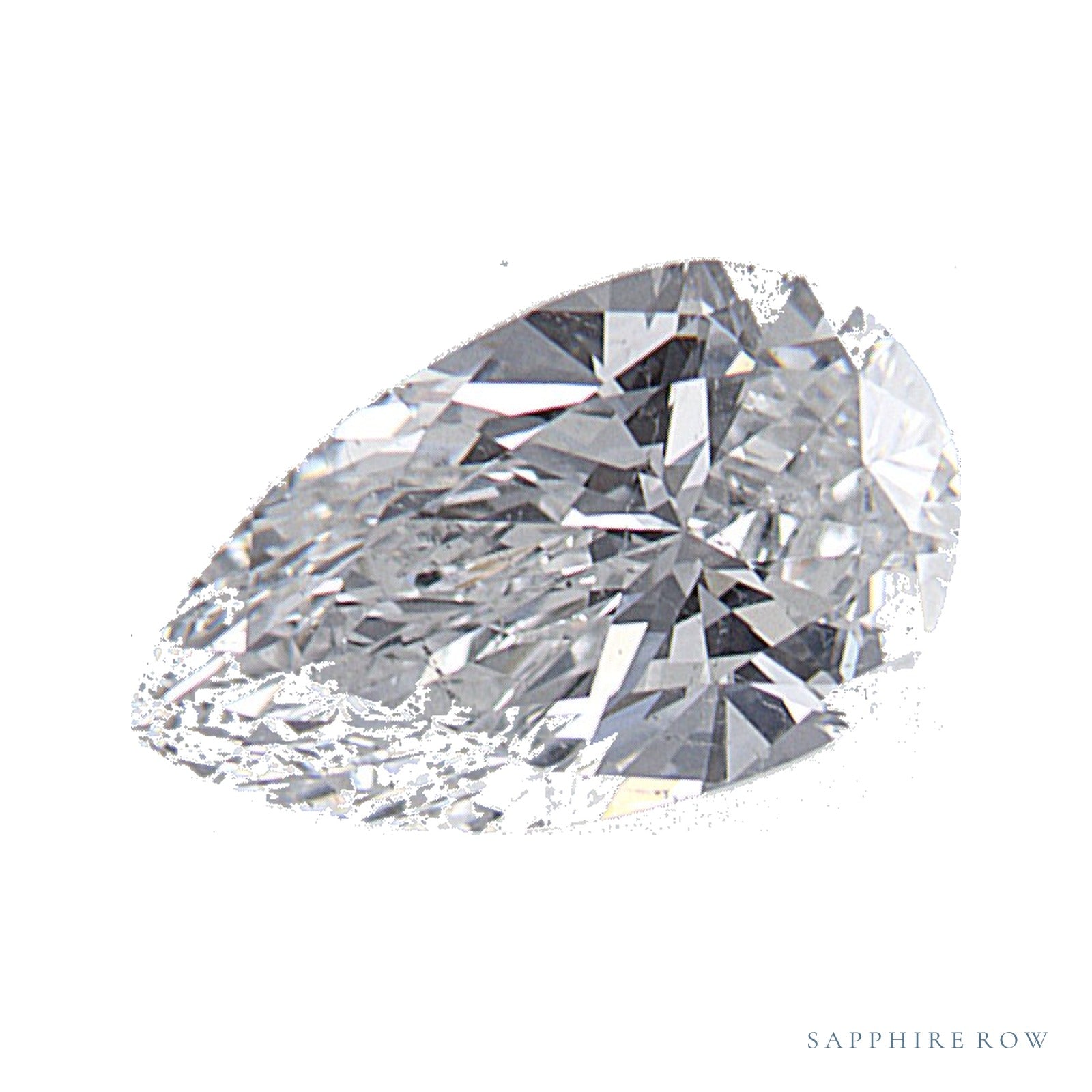 1.00 ct Pear Natural Diamond – E SI2 — Sapphire Row · cut · cut3 · cut4
