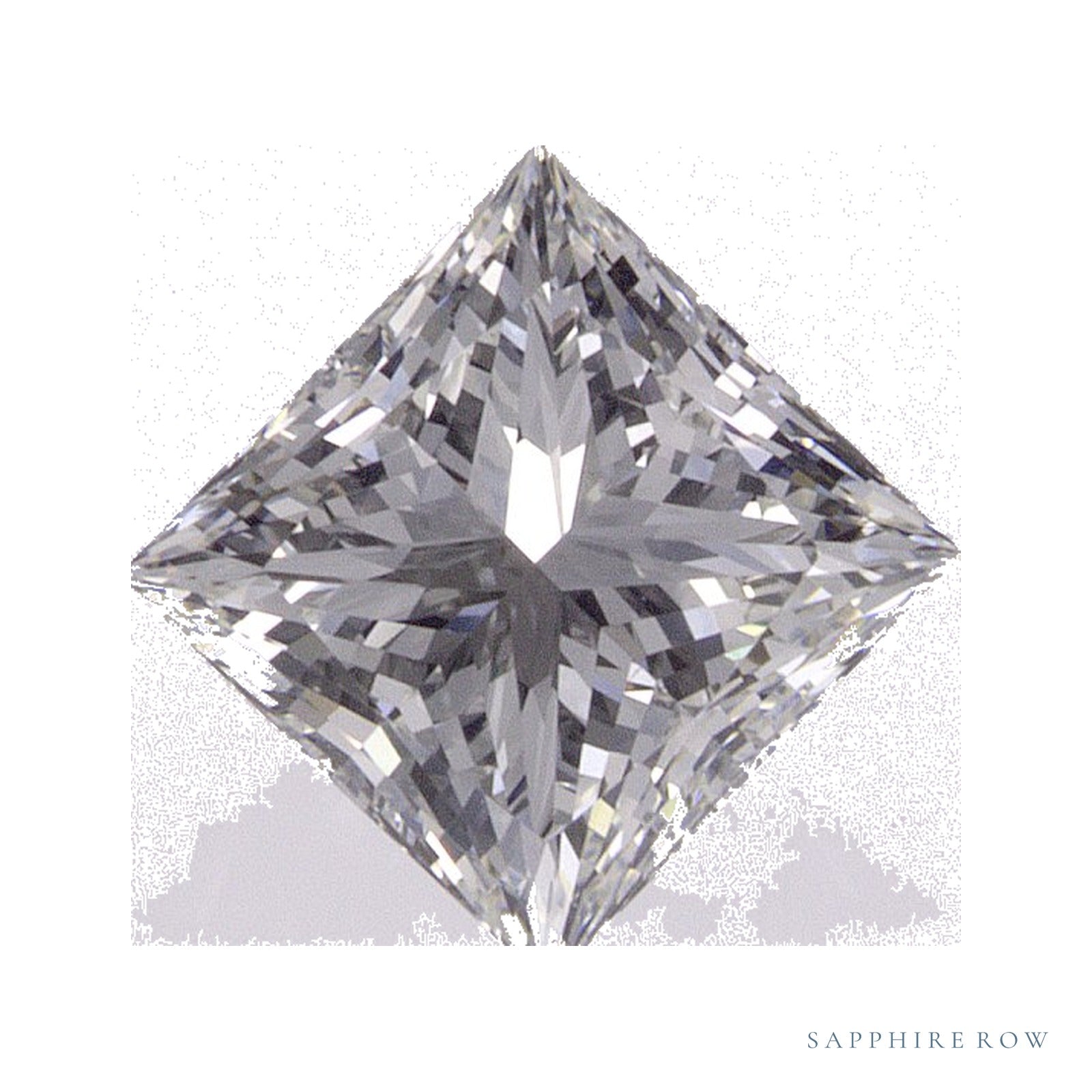 1.00 ct natural diamond, square cut | Sapphire Row · cut4