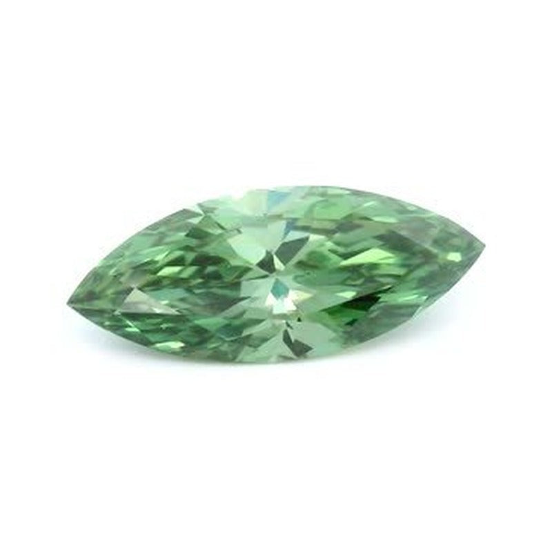 1.00 ct lab-grown fancy vivid green diamond, marquise cut | Sapphire Row · cut7