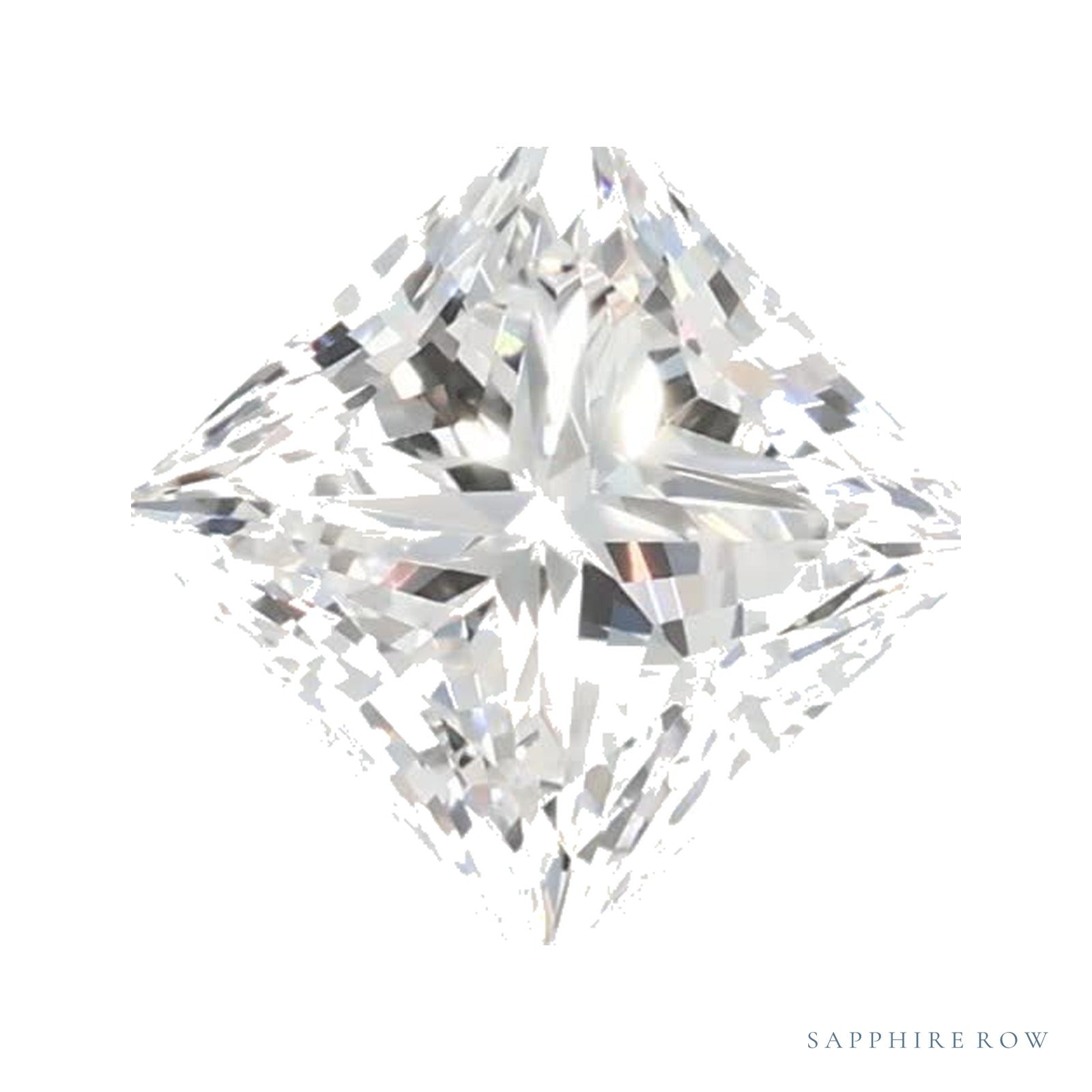 1.00 ct lab-grown diamond, square cut | Sapphire Row · cut4