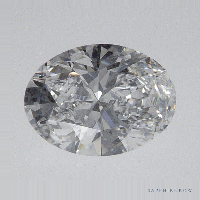 1.00 ct lab-grown diamond, oval cut | Sapphire Row · cut6