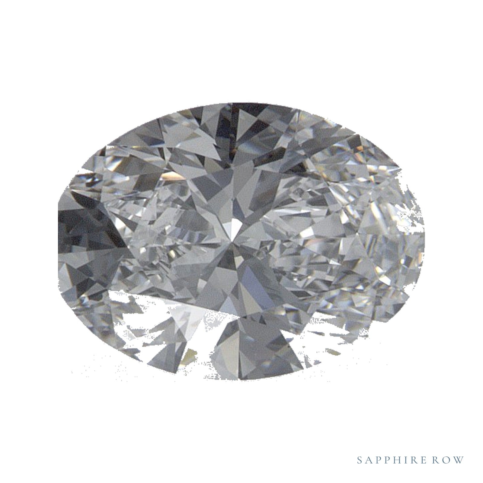 1.00 ct lab-grown diamond, oval cut | Sapphire Row · cut4