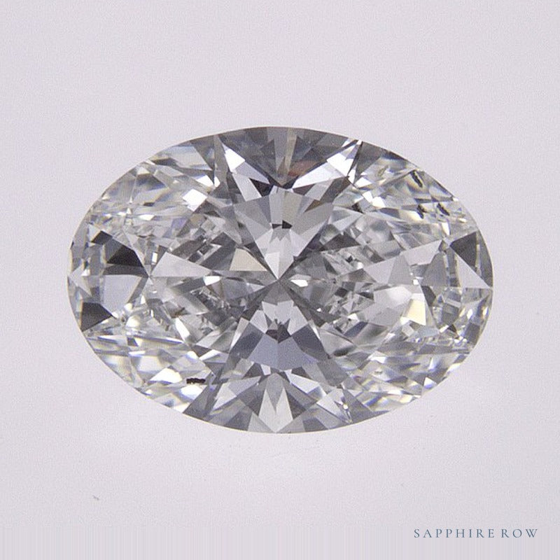 1.00 ct lab-grown diamond, oval cut | Sapphire Row · cut6