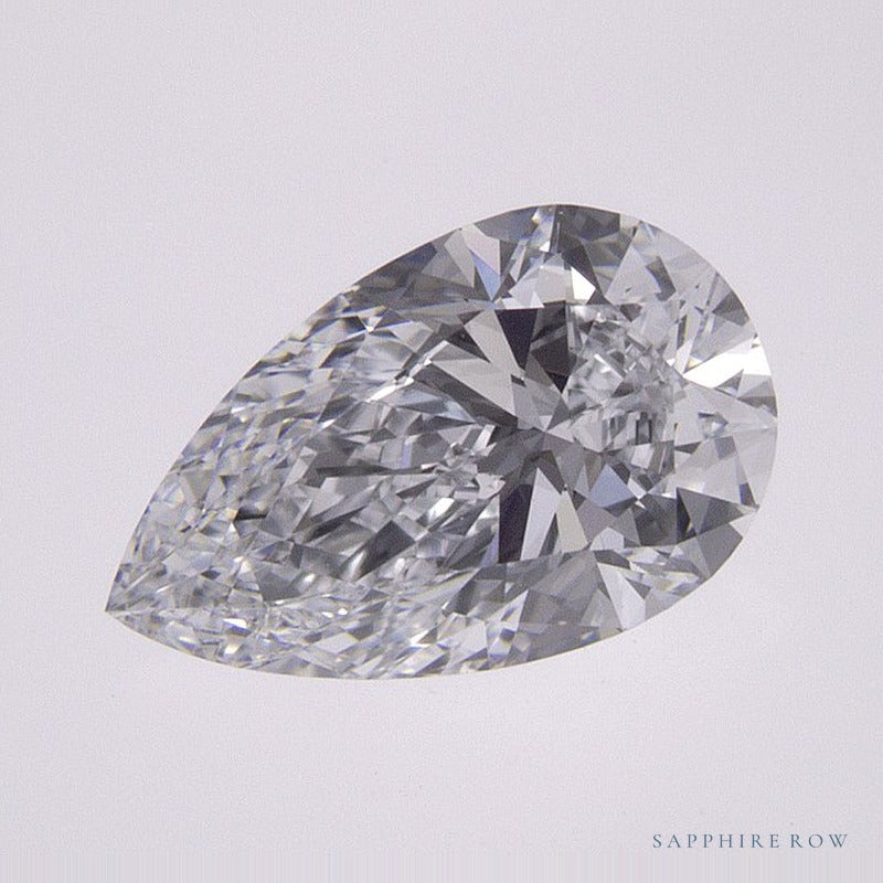 1.00 ct lab-grown diamond, pear cut | Sapphire Row · cut7