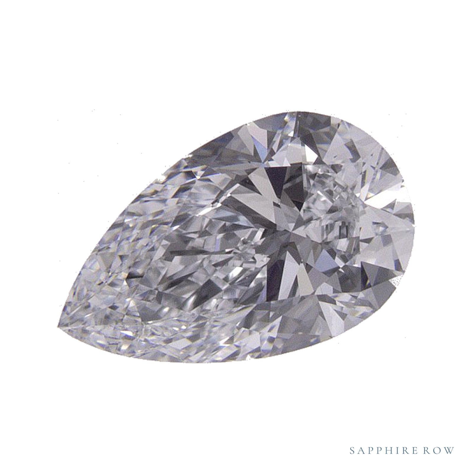 1.00 ct lab-grown diamond, pear cut | Sapphire Row · cut4