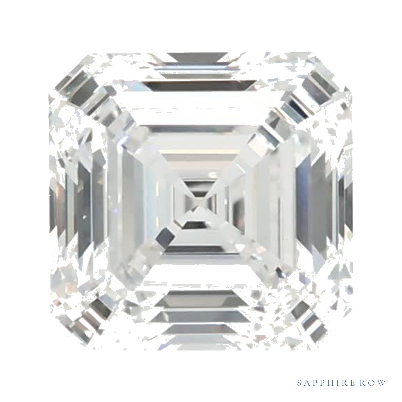0.98 ct lab-grown diamond, asscher cut | Sapphire Row · cut4