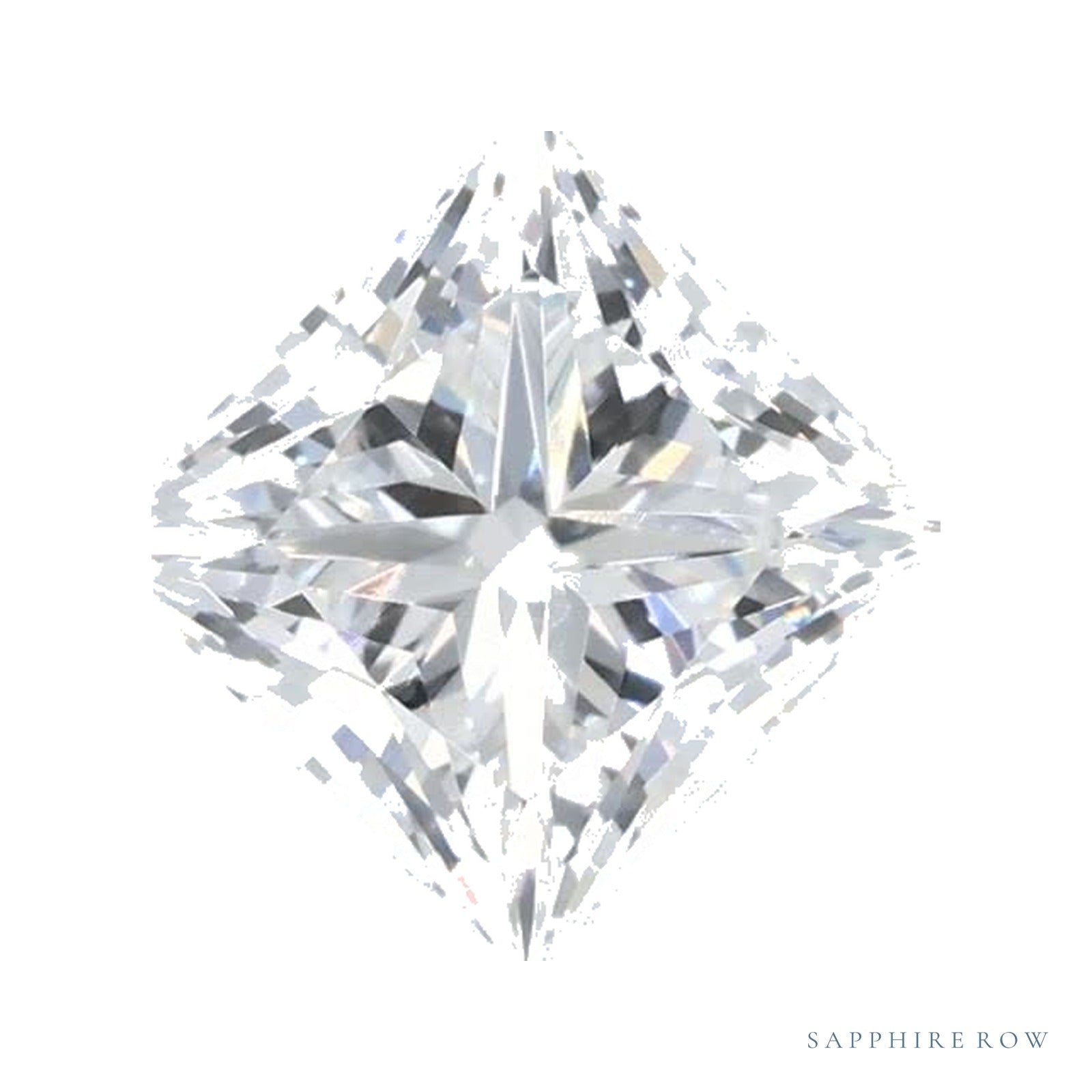 0.98 ct lab-grown diamond, square cut | Sapphire Row · cut4
