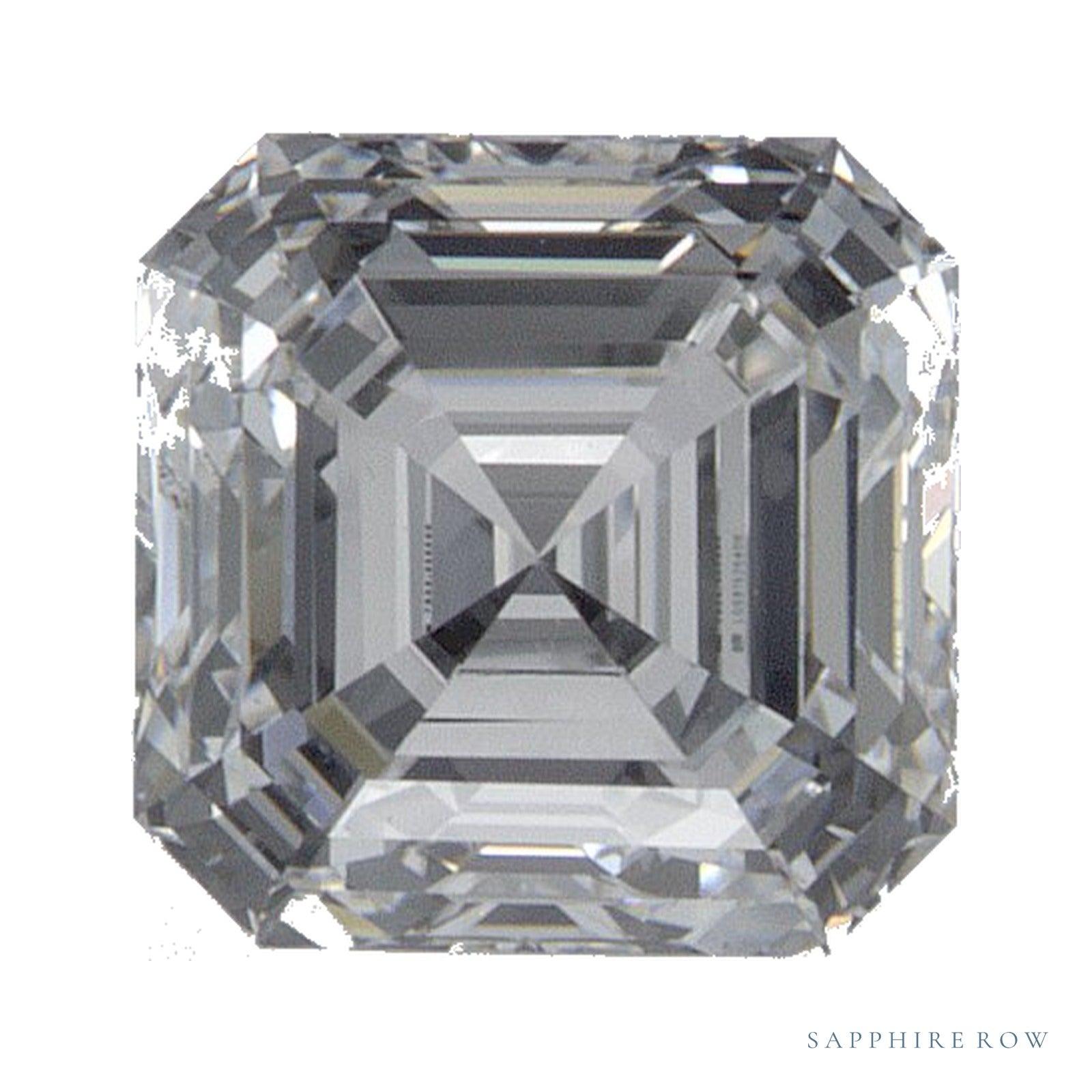 0.98 ct Asscher Lab-Grown Diamond – D VS1 — Sapphire Row · cut · cut3 · cut4