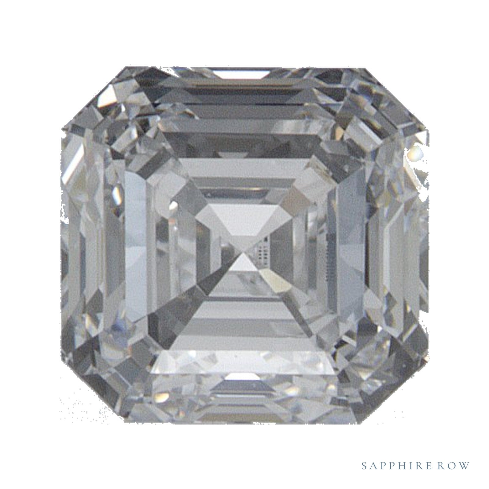 0.98 ct Asscher Lab-Grown Diamond – D VS1 — Sapphire Row · cut · cut3 · cut4