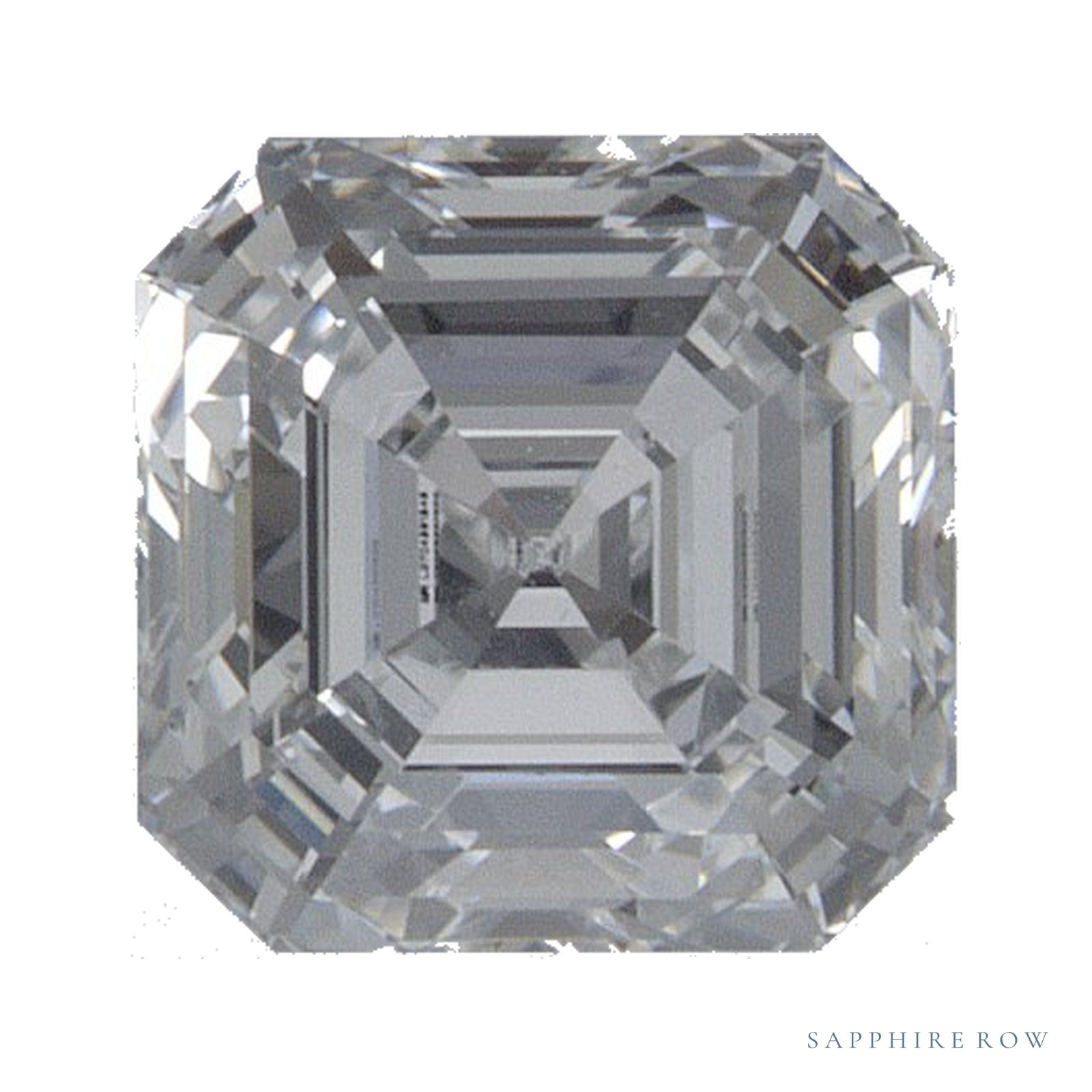 0.98 ct Asscher Lab-Grown Diamond – D VVS2 — Sapphire Row · cut · cut3 · cut4