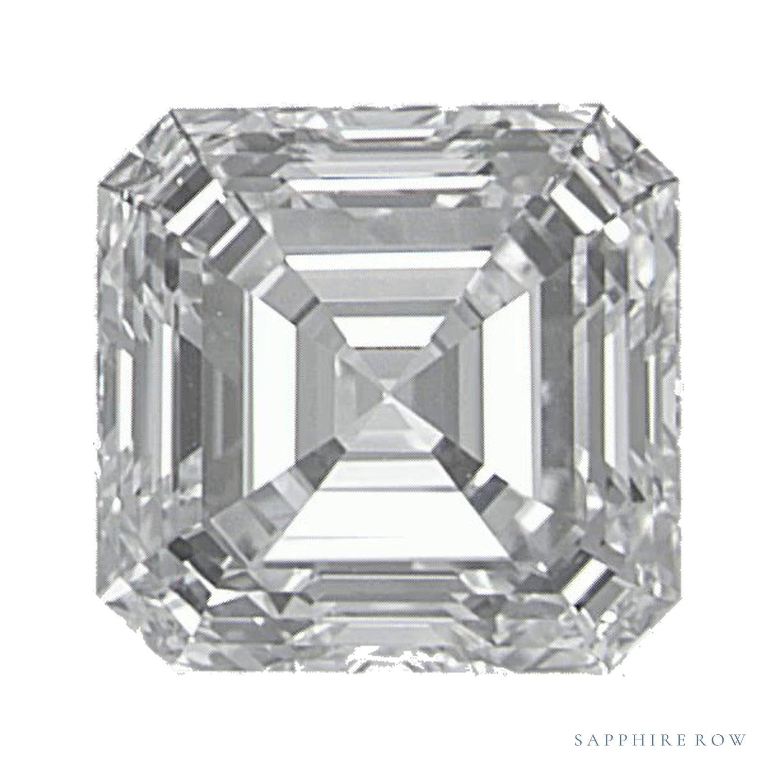 0.97 ct lab-grown diamond, asscher cut | Sapphire Row · cut4