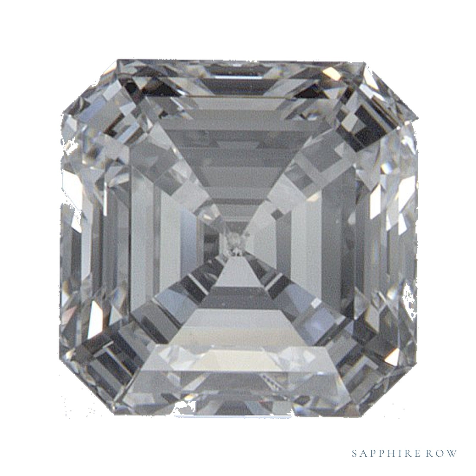 0.97 ct Asscher Lab-Grown Diamond – D VS1 — Sapphire Row · cut · cut3 · cut4
