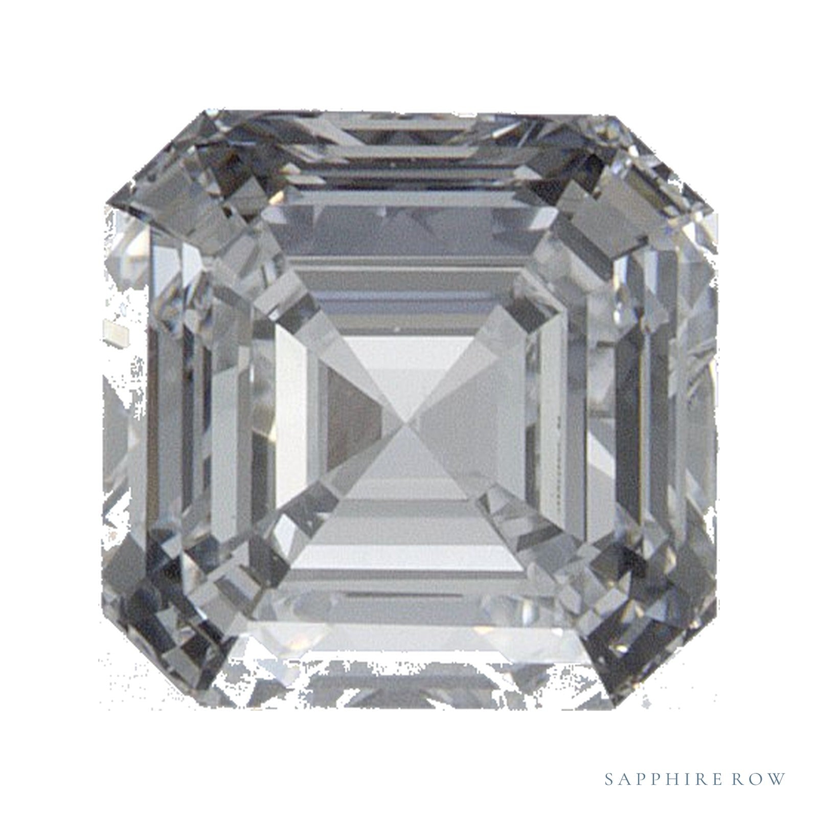 0.96 ct Asscher Lab-Grown Diamond – D VS1 — Sapphire Row · cut · cut3 · cut4