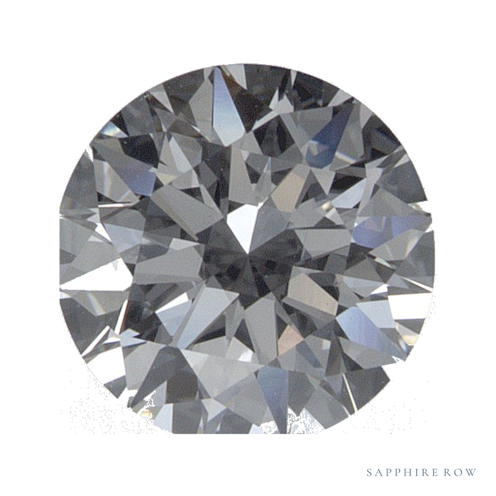 0.96 ct lab-grown diamond, round cut | Sapphire Row · cut4