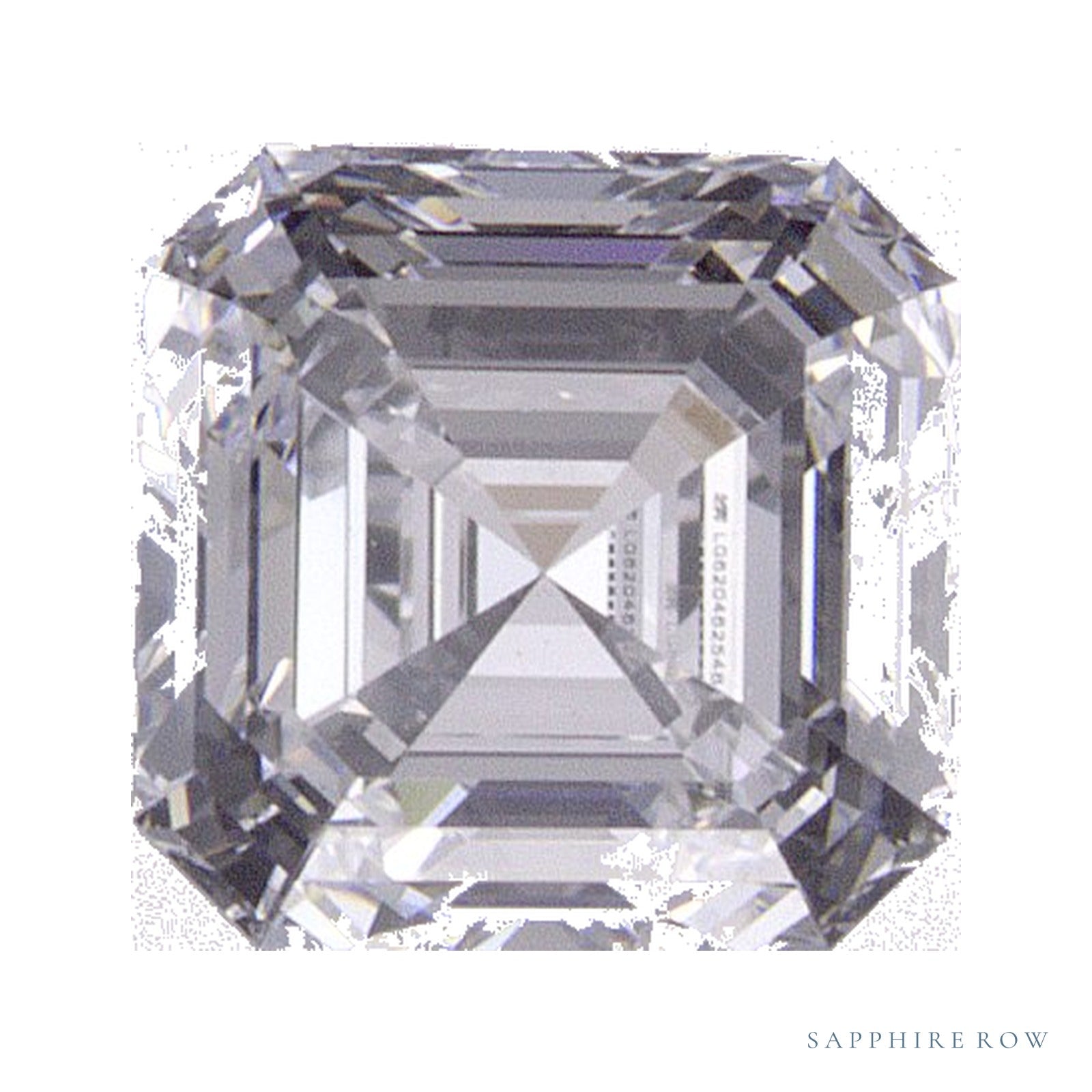 0.95 ct Asscher Lab-Grown Diamond – D VVS1 — Sapphire Row · cut · cut3 · cut4