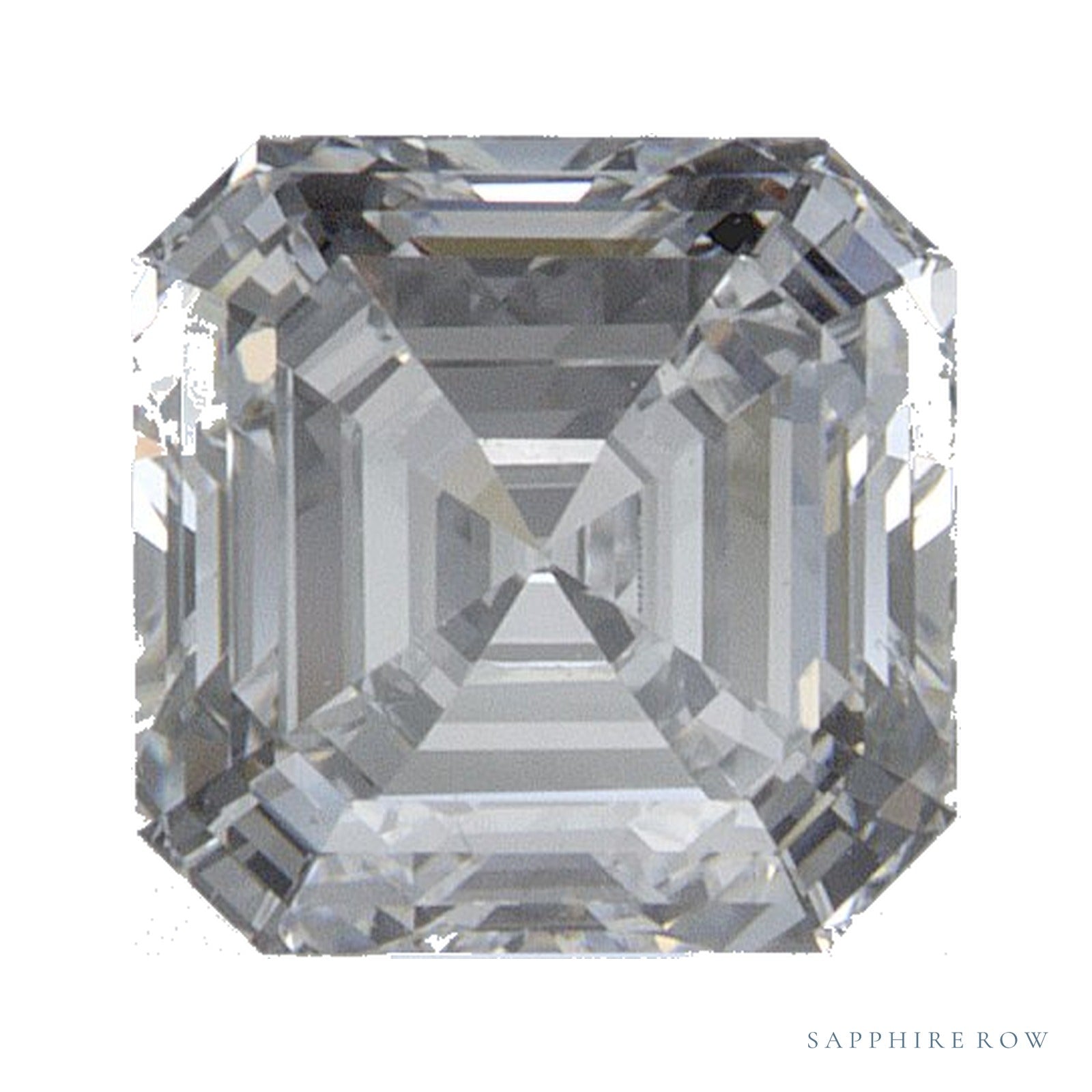 0.95 ct lab-grown diamond, asscher cut | Sapphire Row · cut4