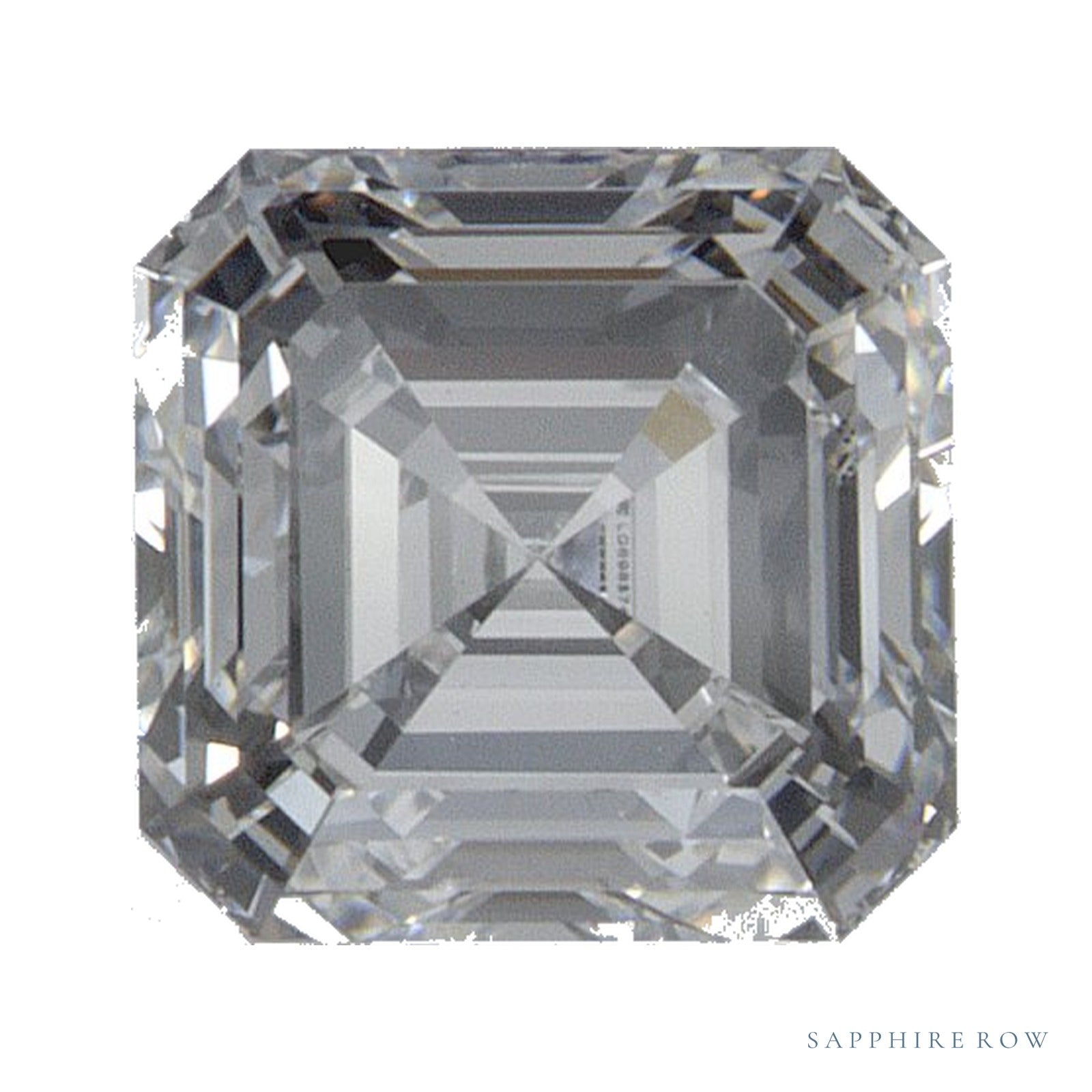 0.95 ct Asscher Lab-Grown Diamond – D VS1 — Sapphire Row · cut · cut3 · cut4