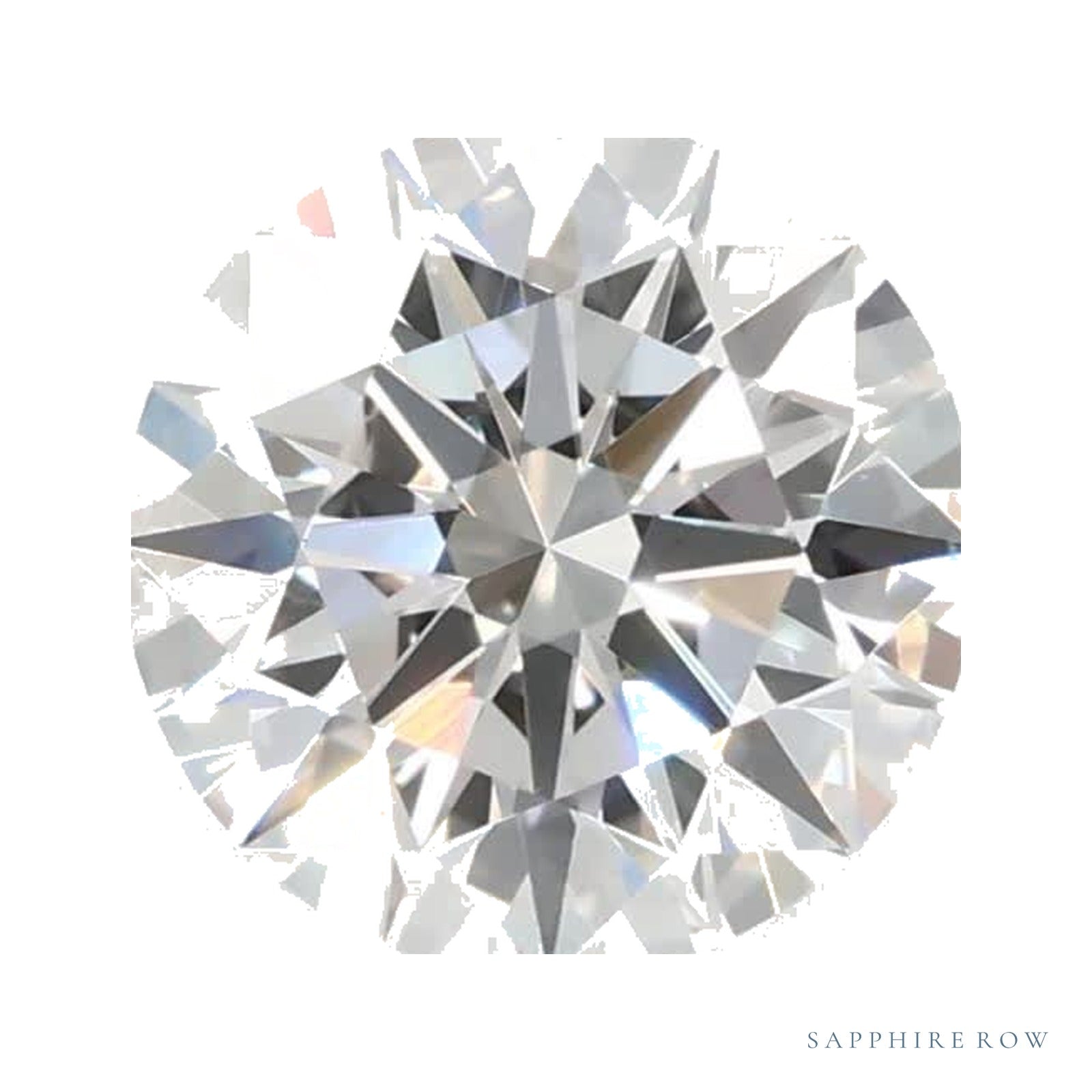 0.95 ct lab-grown diamond, round cut | Sapphire Row · cut4