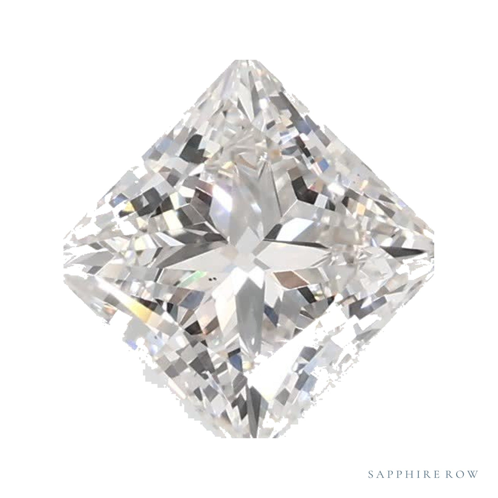 0.94 ct lab-grown diamond, square cut | Sapphire Row · cut4
