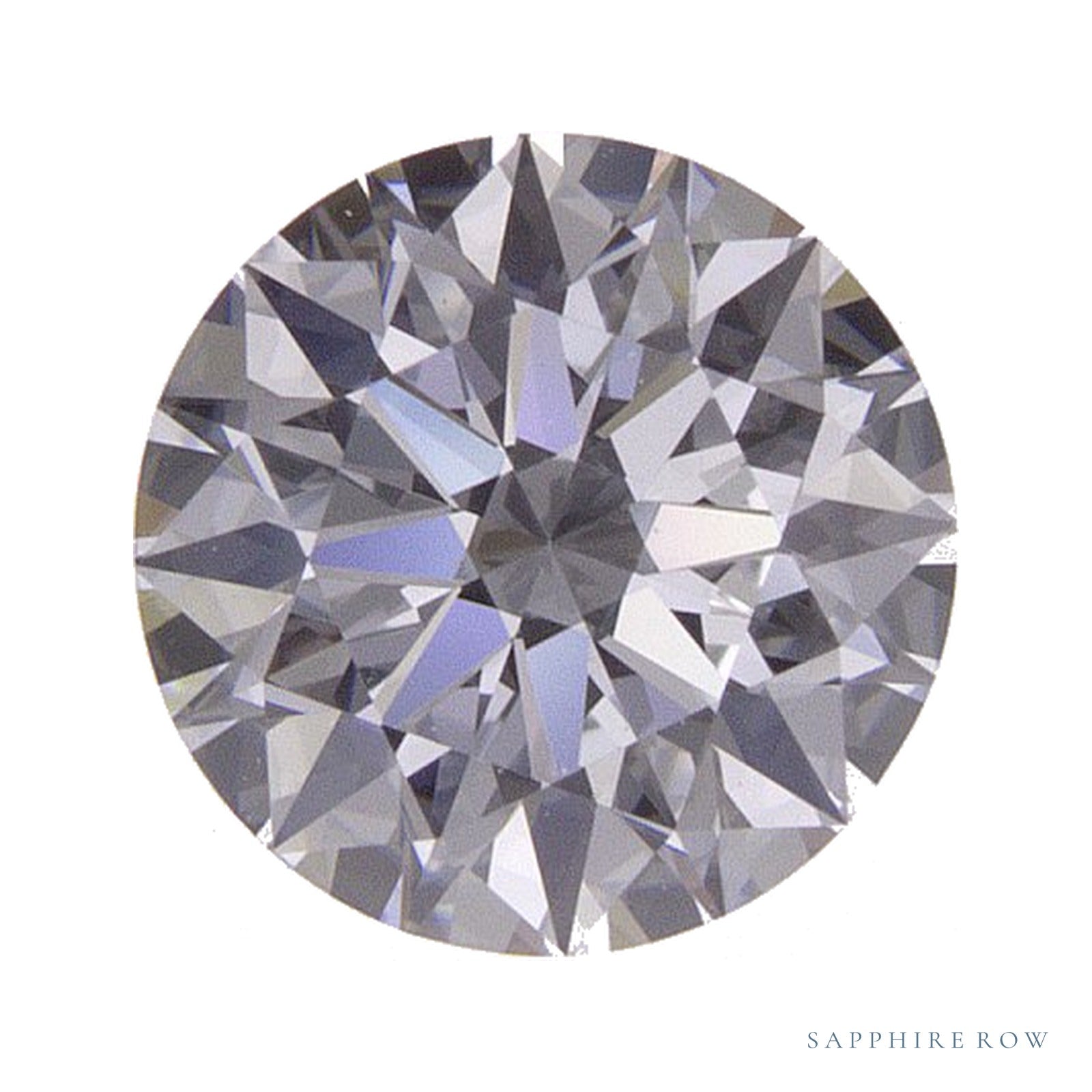 0.94 ct lab-grown diamond, round cut | Sapphire Row · cut4