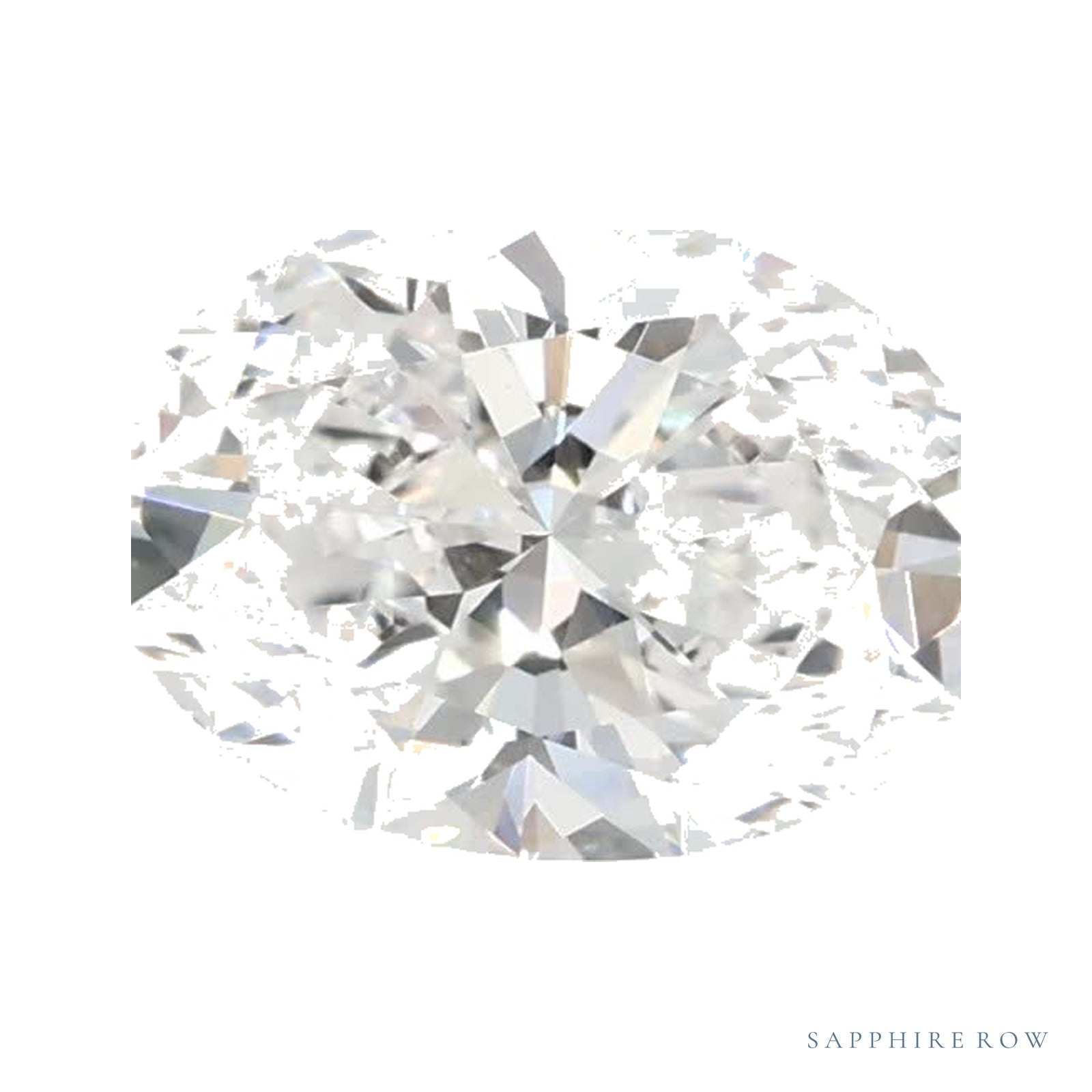 0.93 ct Oval Lab-Grown Diamond – D VS1 — Sapphire Row · cut · cut3 · cut4