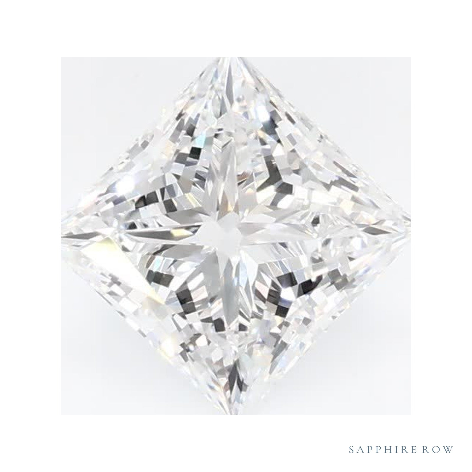 0.93 ct lab-grown diamond, square cut | Sapphire Row · cut4