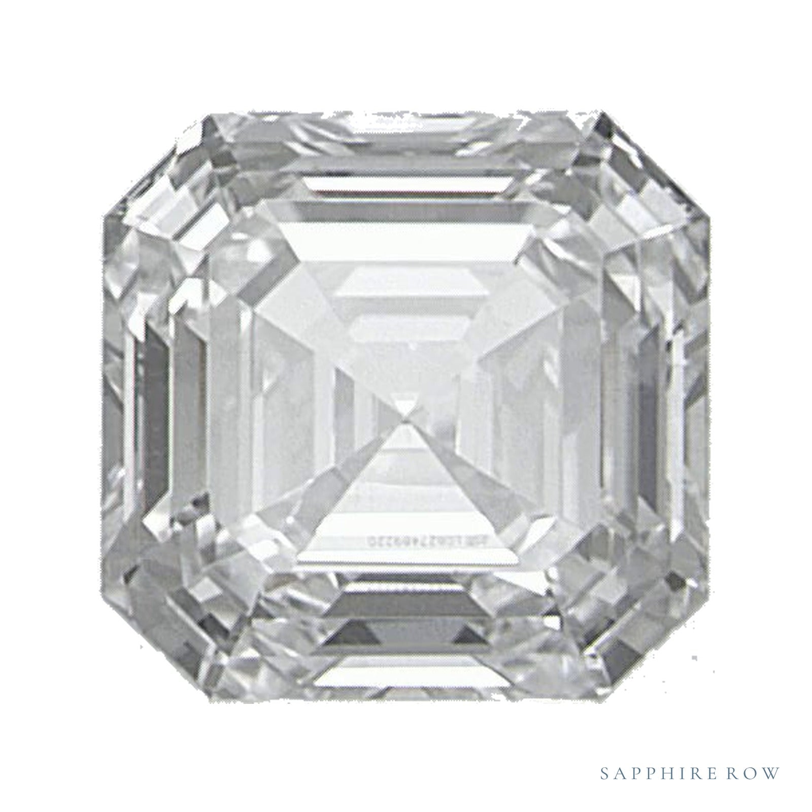 0.93 ct Asscher Lab-Grown Diamond – D VVS2 — Sapphire Row · cut · cut3 · cut4