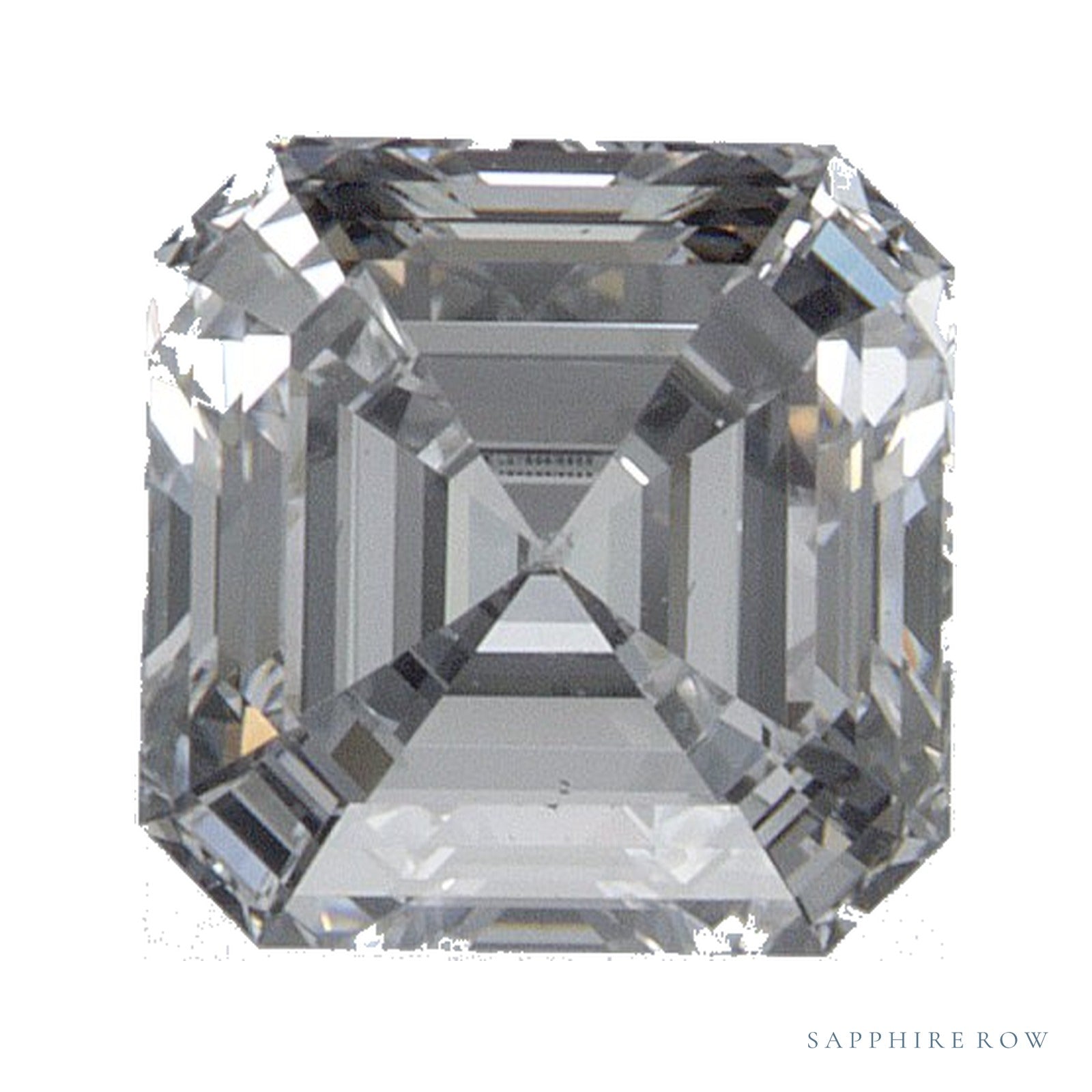 0.93 ct Asscher Lab-Grown Diamond – D VS1 — Sapphire Row · cut · cut3 · cut4