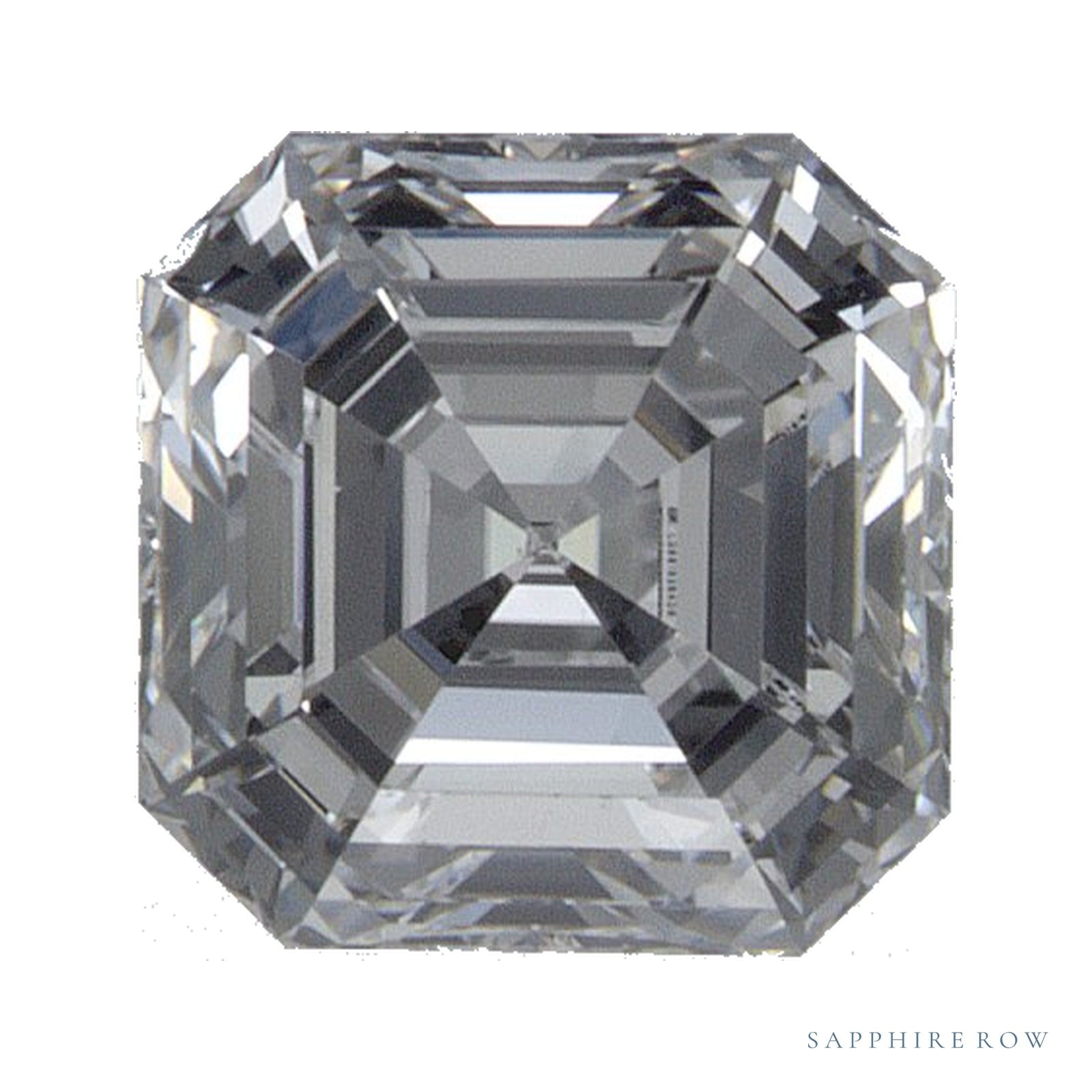 0.93 ct Asscher Lab-Grown Diamond – D VS1 — Sapphire Row · cut · cut3 · cut4