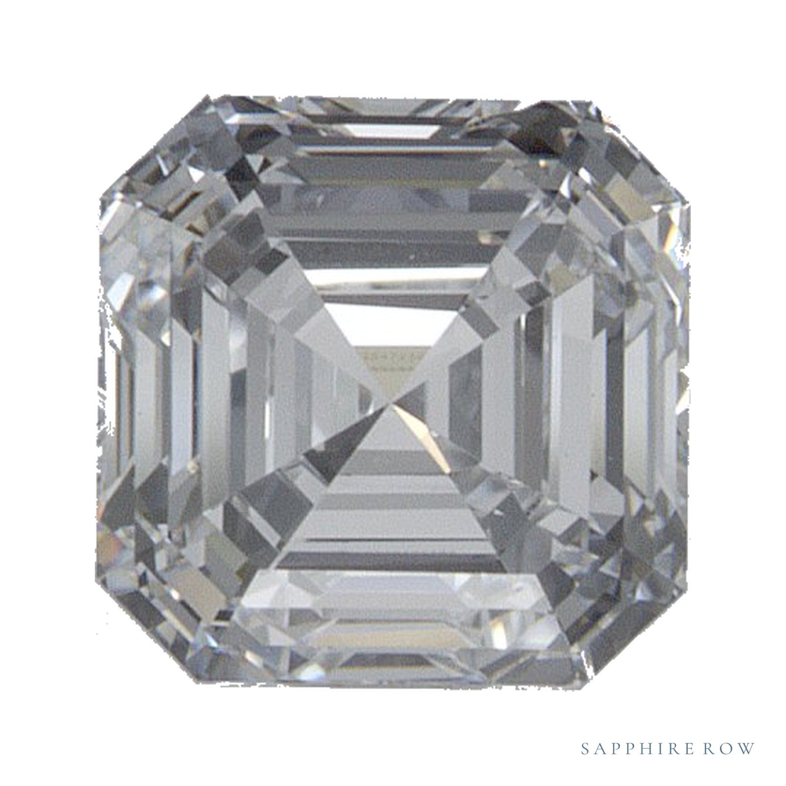 0.93 ct Asscher Lab-Grown Diamond – D VVS2 — Sapphire Row · cut · cut3 · cut4