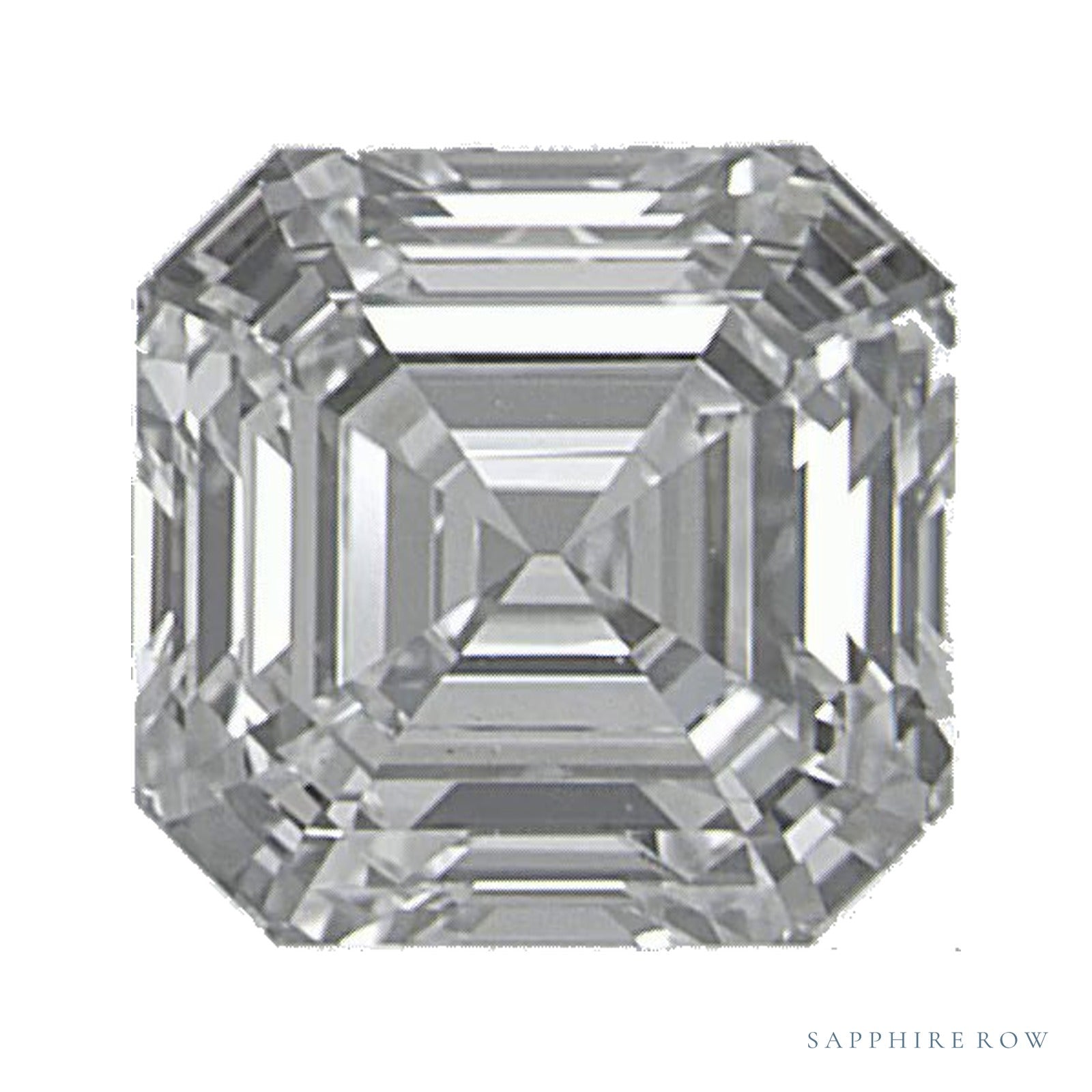 0.92 ct lab-grown diamond, asscher cut | Sapphire Row · cut4