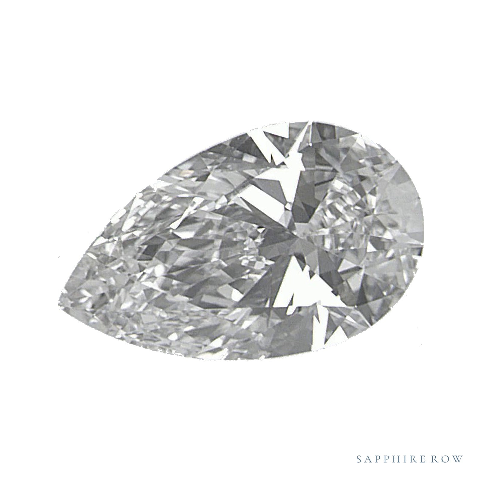 0.91 ct Pear Natural Diamond – H VS1 — Sapphire Row · cut · cut3 · cut4