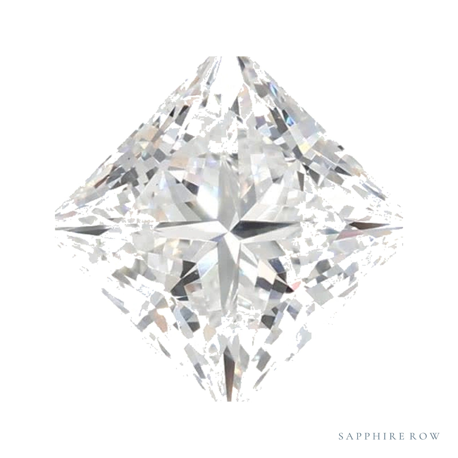 0.91 ct lab-grown diamond, square cut | Sapphire Row · cut4