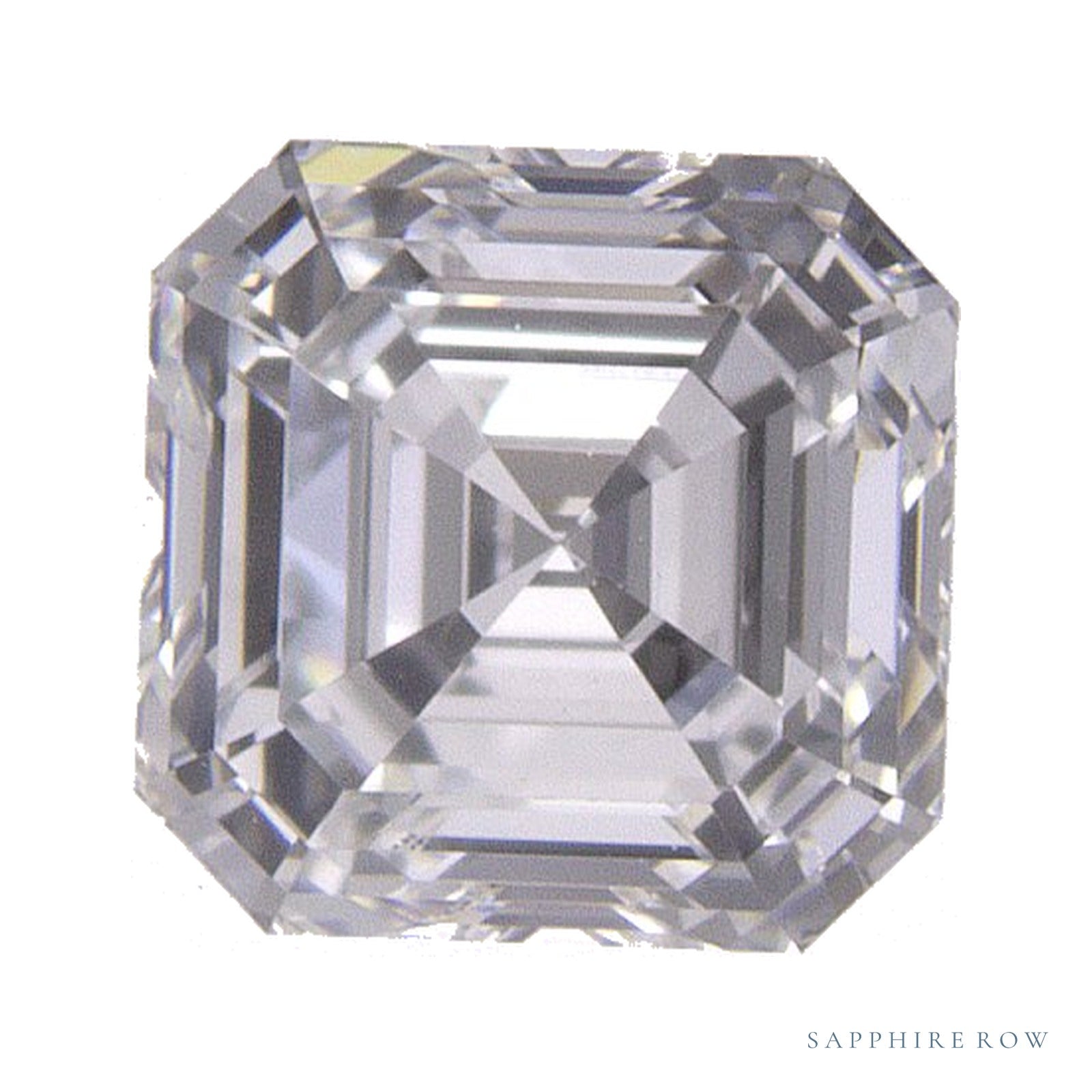 0.91 ct Asscher Lab-Grown Diamond – E VVS1 — Sapphire Row · cut · cut3 · cut4