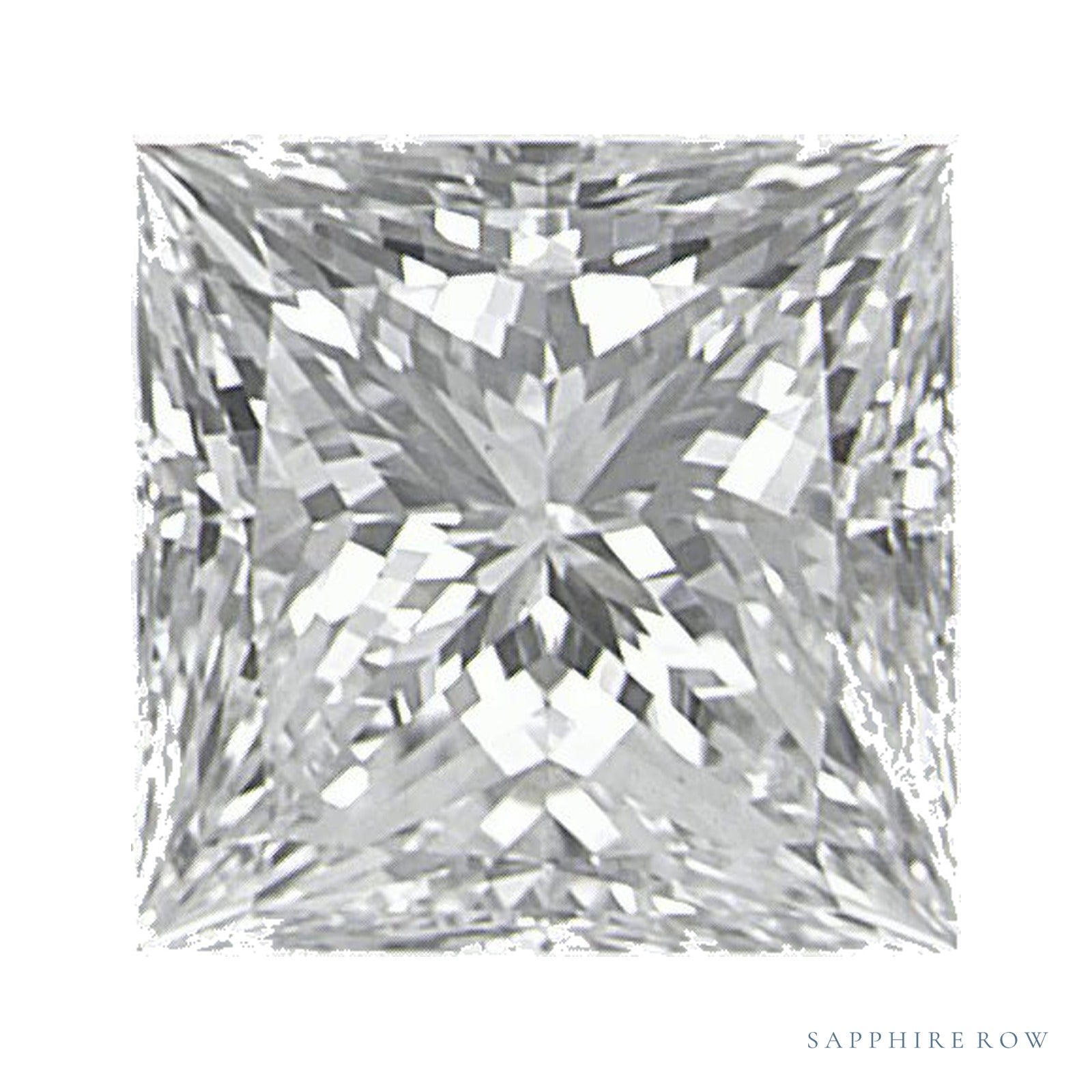 0.90 ct Square Natural Diamond – F VS1 — Sapphire Row · cut · cut3 · cut4