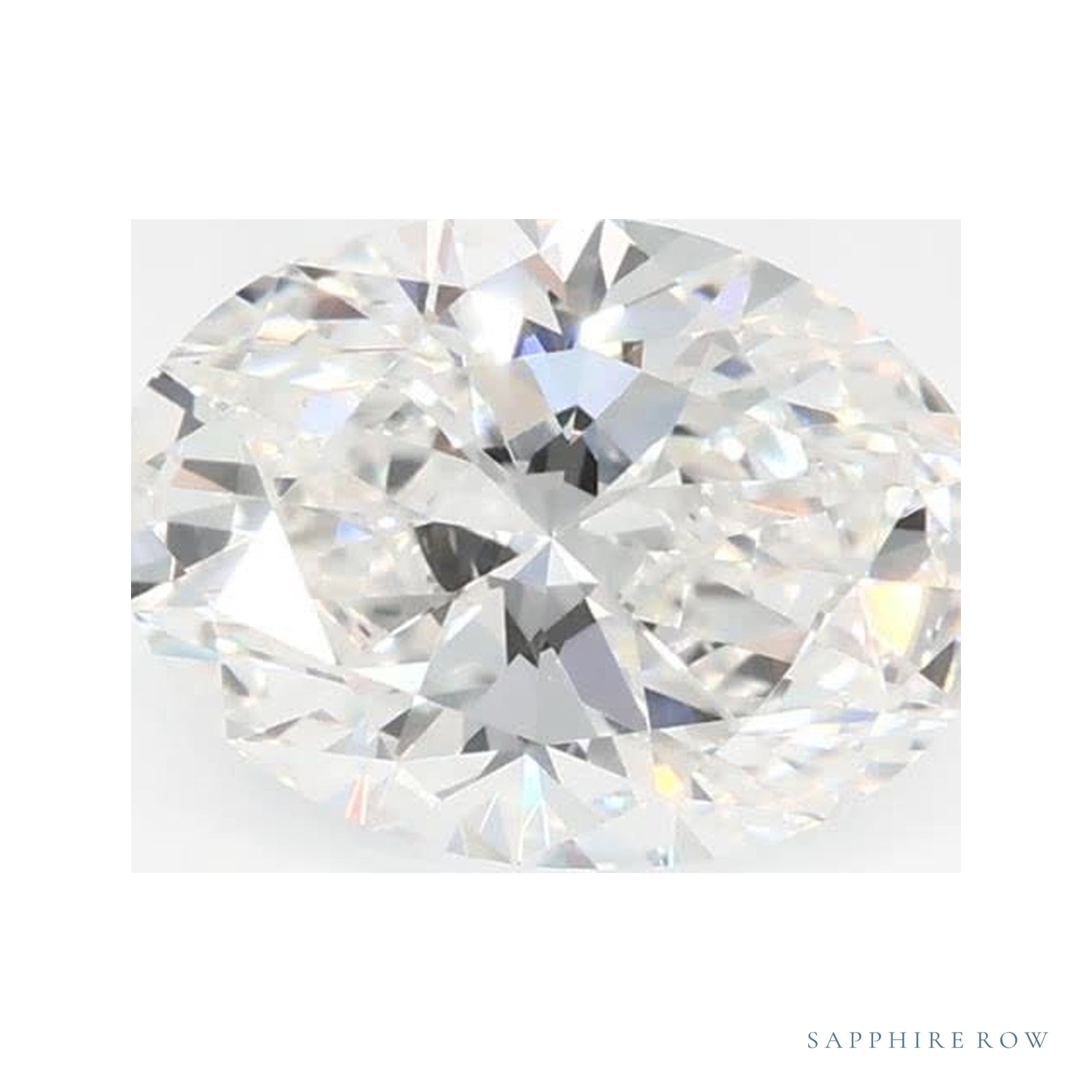 0.90 ct Oval Lab-Grown Diamond – E VVS2 — Sapphire Row · cut · cut3 · cut4