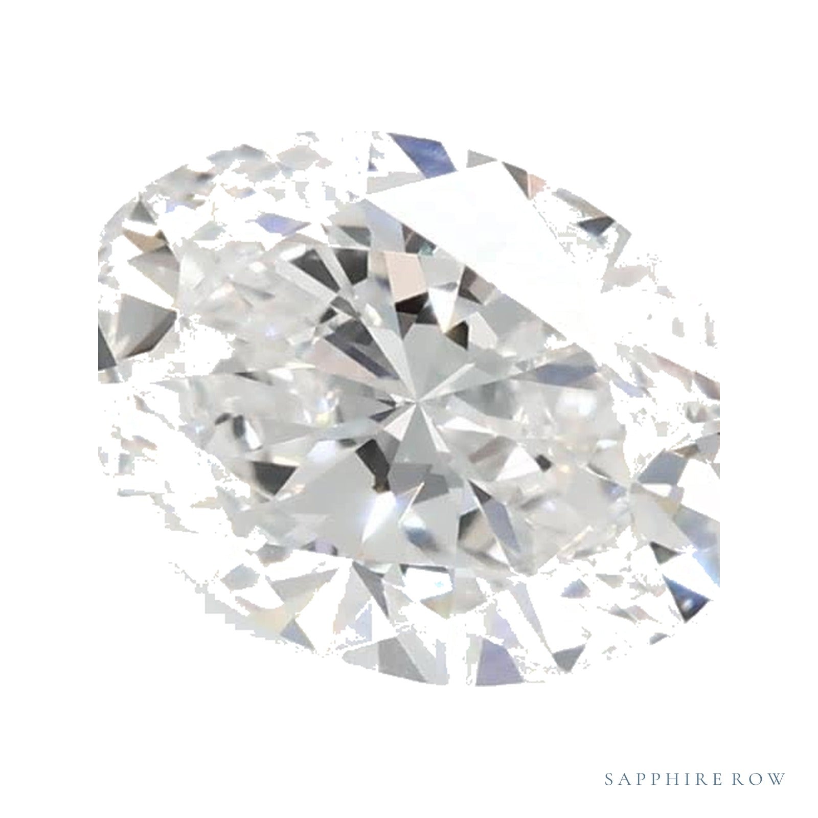 0.90 ct lab-grown diamond, oval cut | Sapphire Row · cut4