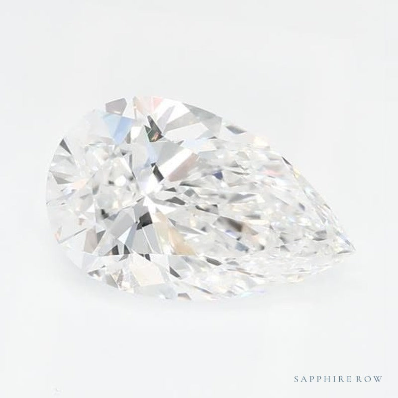 0.90 ct lab-grown diamond, pear cut | Sapphire Row · cut7