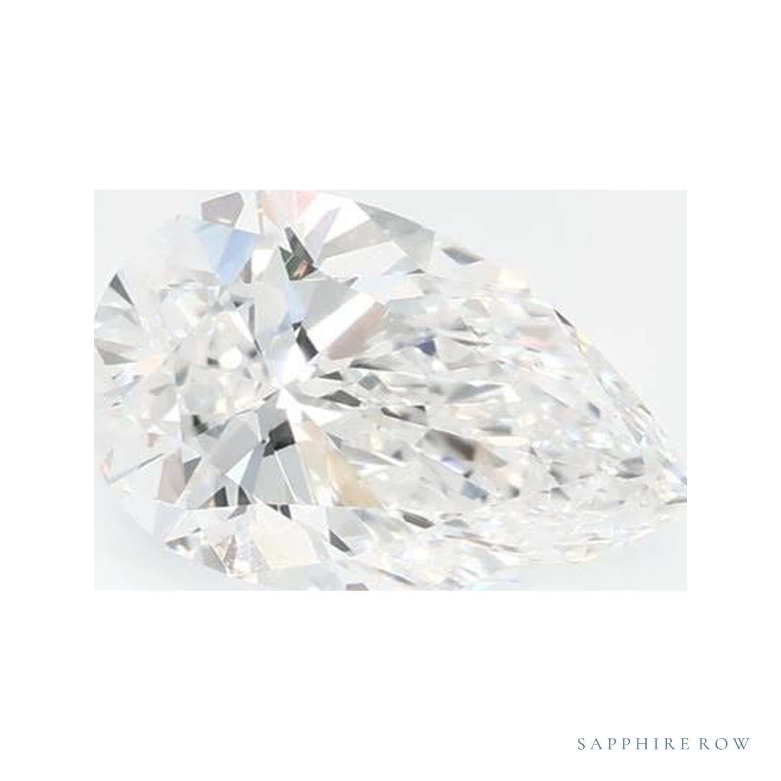 0.90 ct lab-grown diamond, pear cut | Sapphire Row · cut4