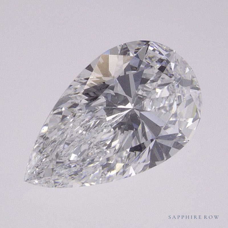 0.90 ct lab-grown diamond, pear cut | Sapphire Row · cut7