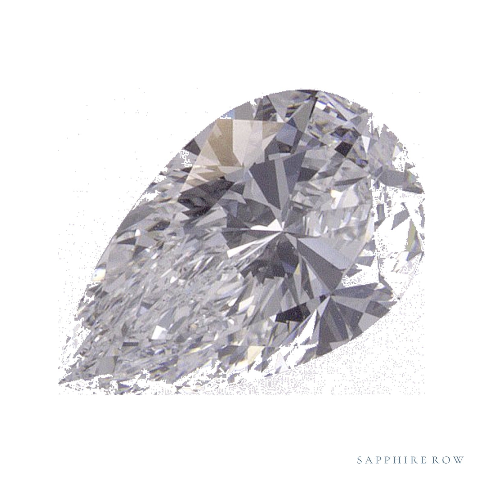 0.90 ct lab-grown diamond, pear cut | Sapphire Row · cut4