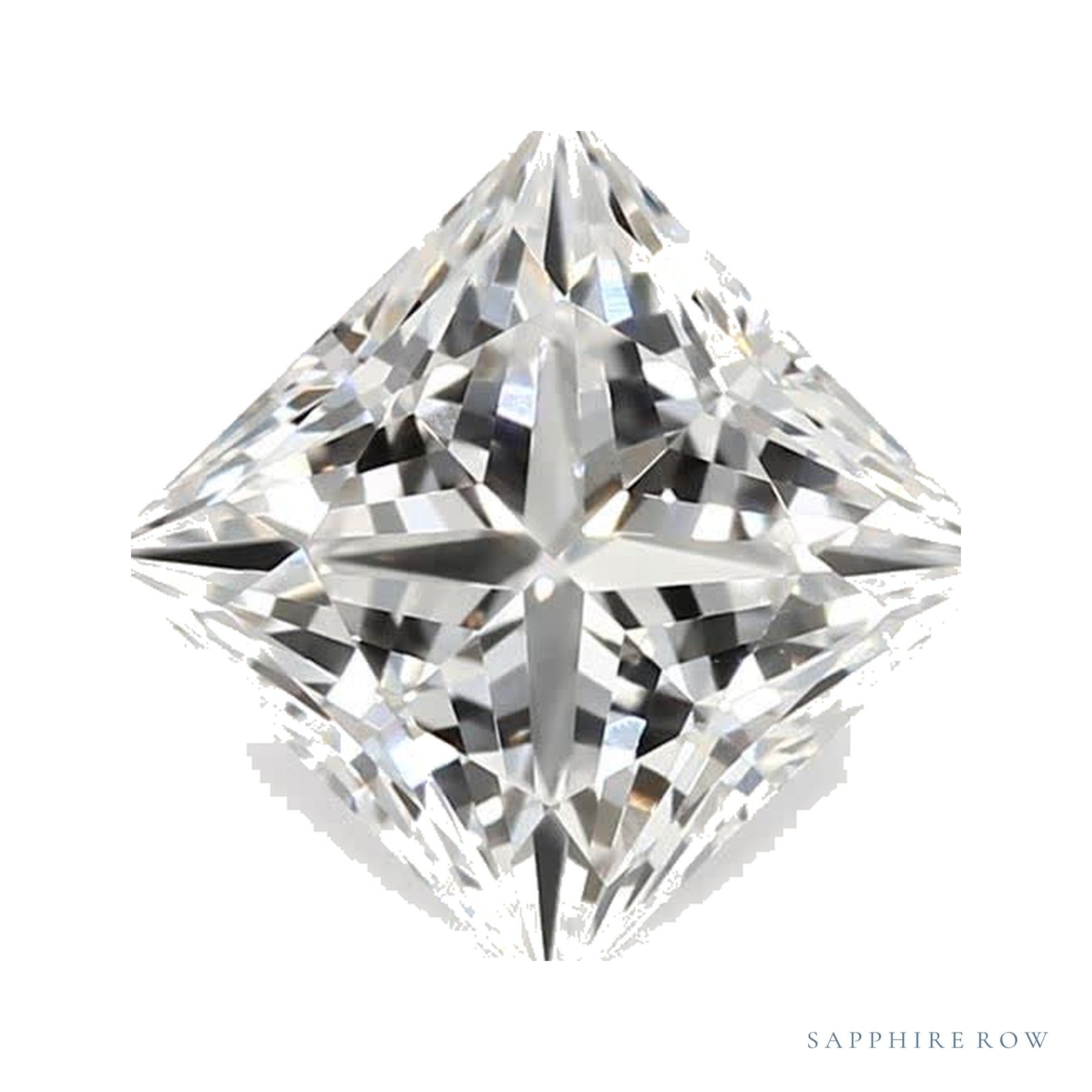 0.89 ct lab-grown diamond, square cut | Sapphire Row · cut4