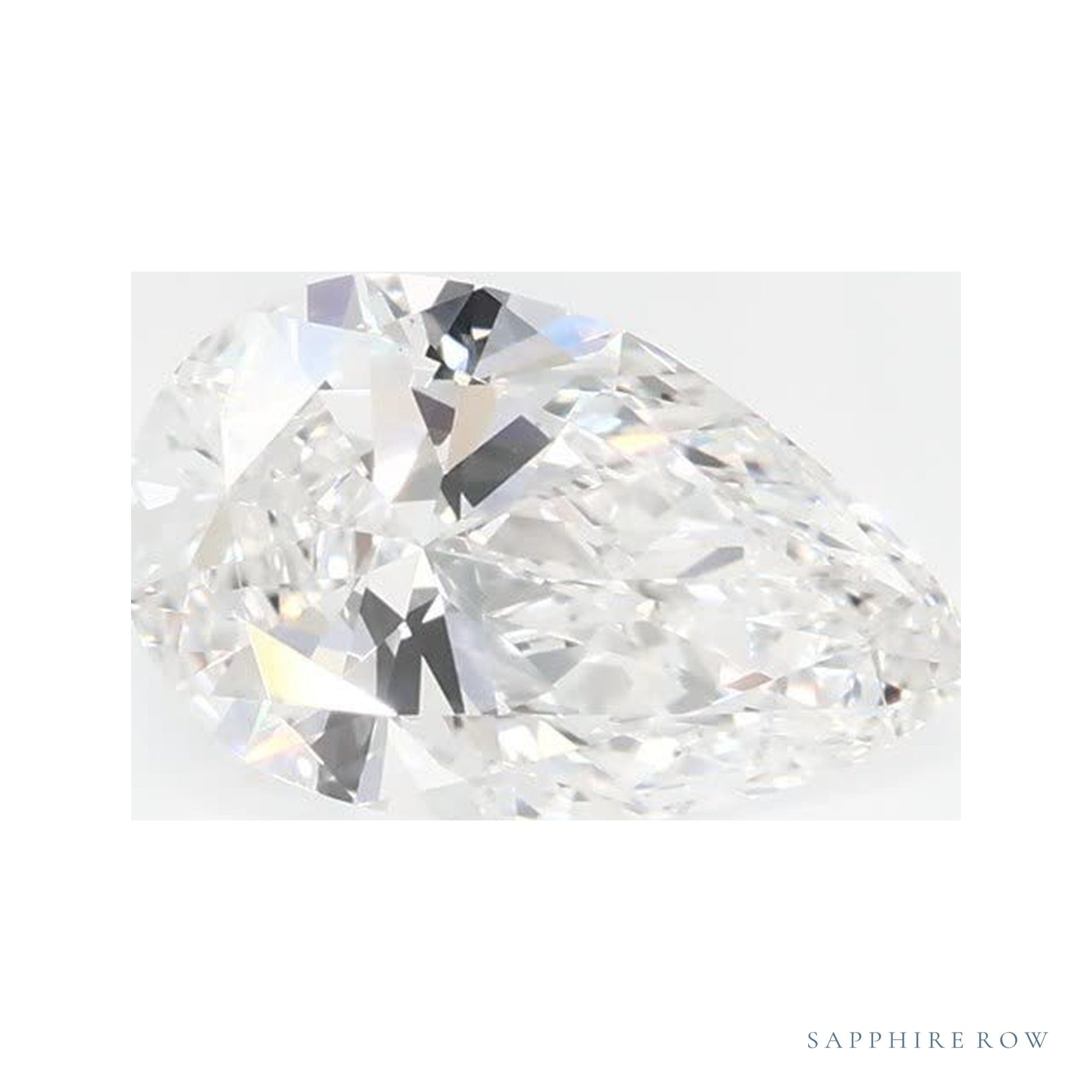 0.88 ct Pear Lab-Grown Diamond – E VS1 — Sapphire Row · cut · cut3 · cut4
