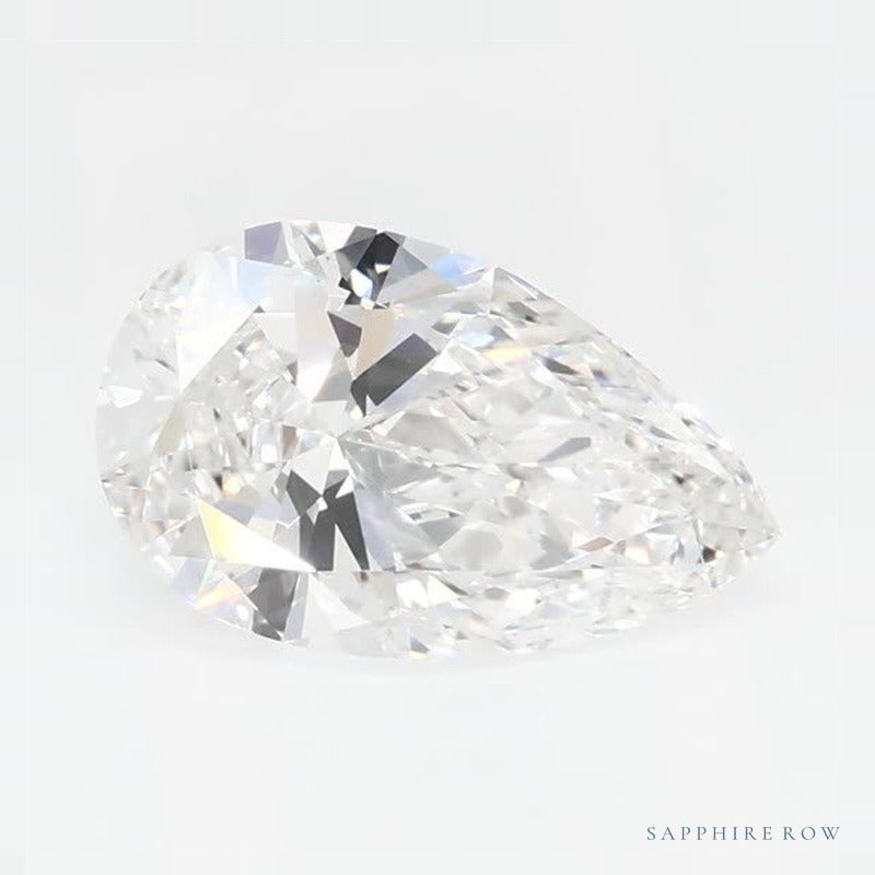 0.88 ct lab-grown diamond, pear cut | Sapphire Row · cut7