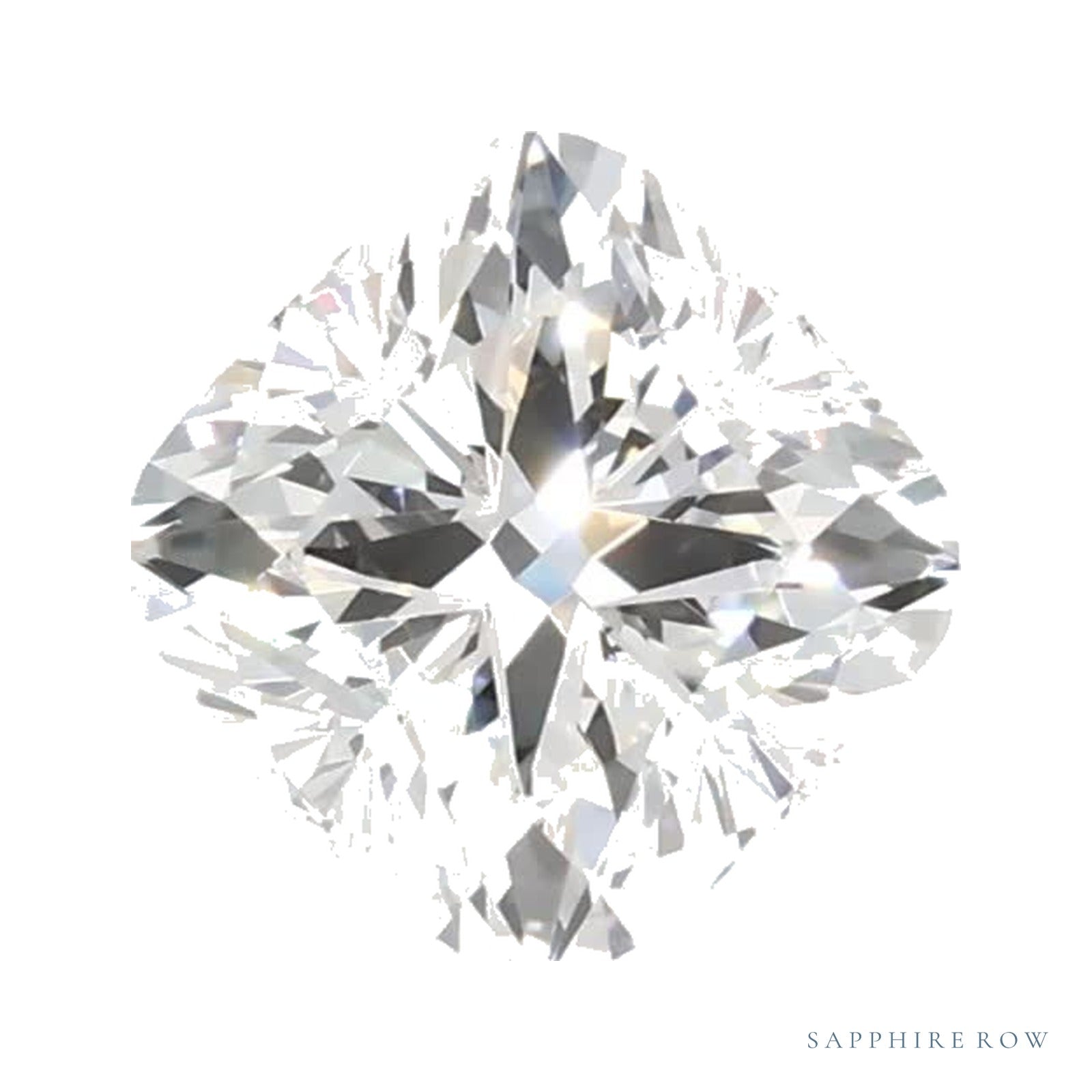 0.88 ct Cushion Lab-Grown Diamond – F VVS2 — Sapphire Row · cut · cut3 · cut4