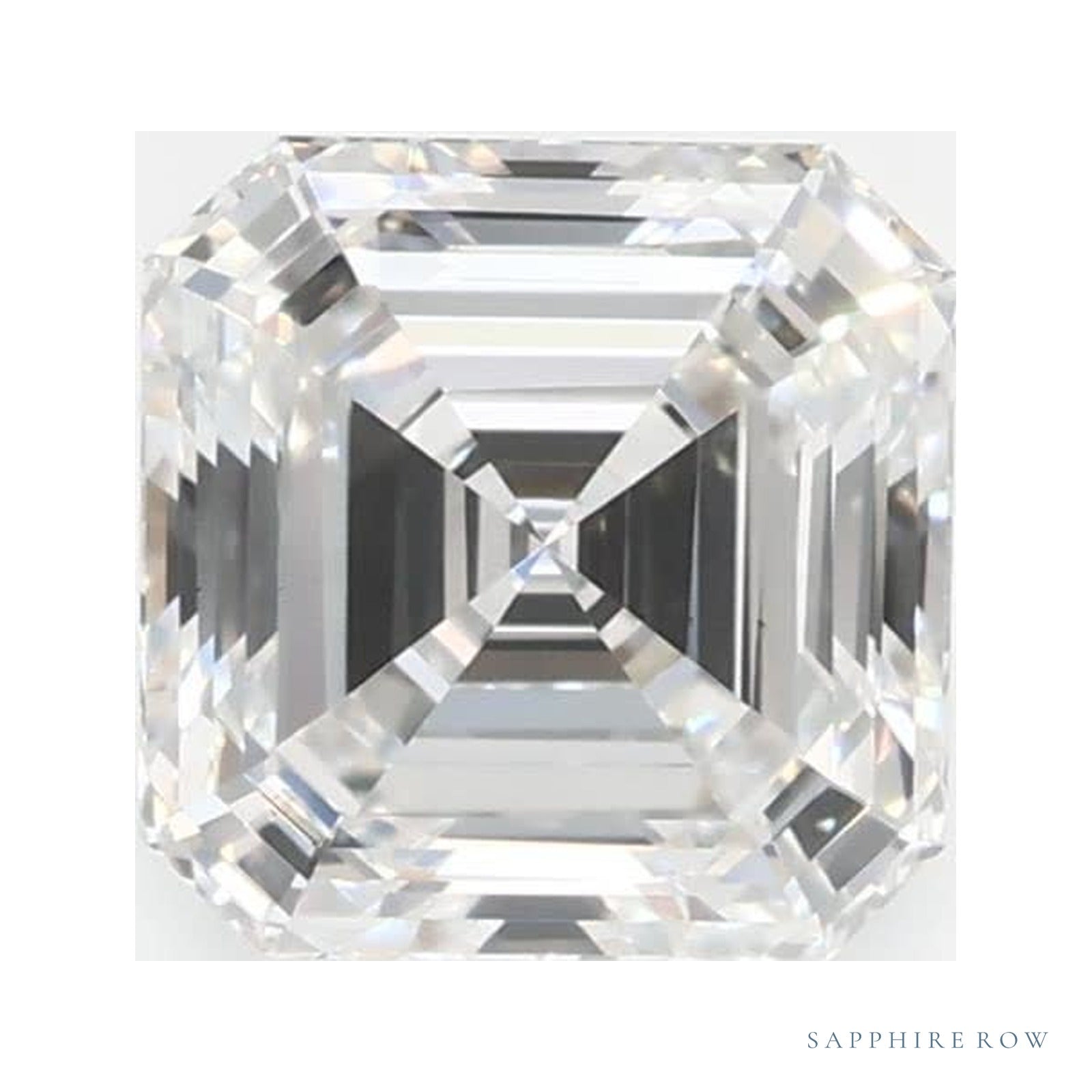 0.88 ct lab-grown diamond, asscher cut | Sapphire Row · cut4