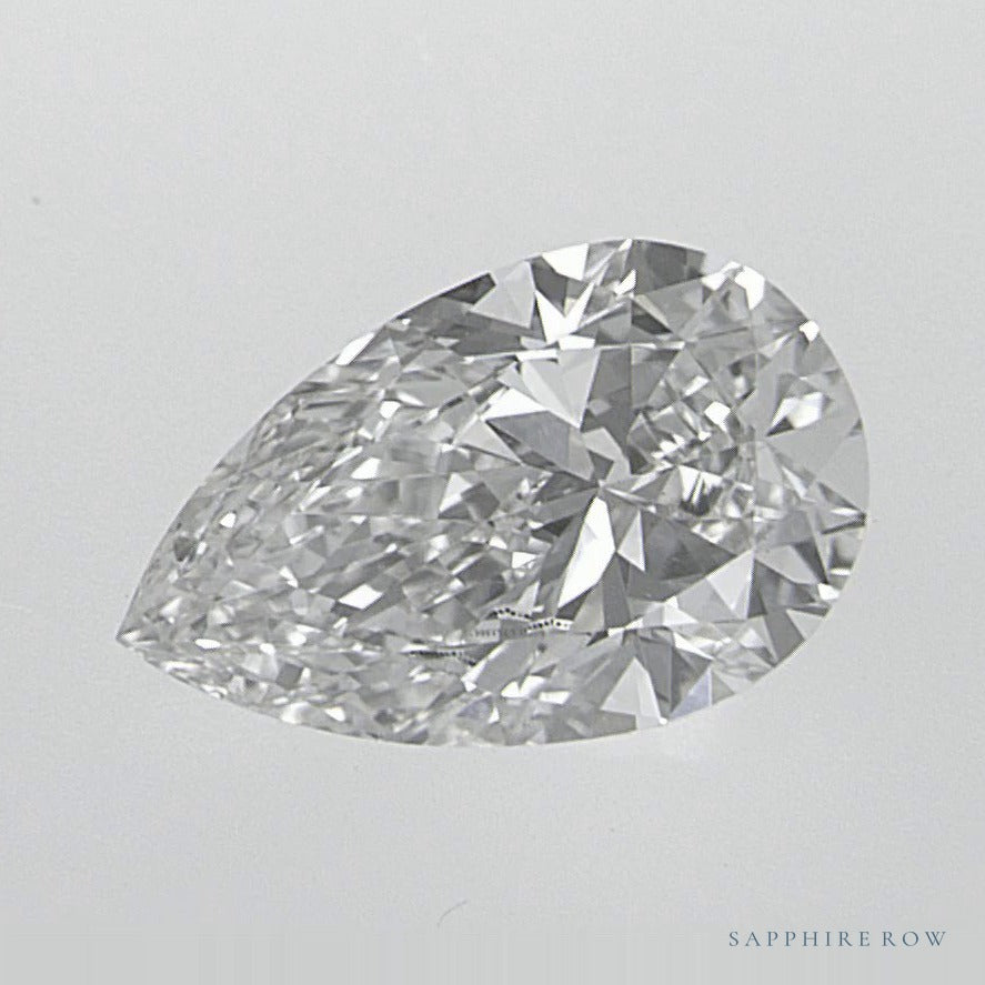 0.87 ct lab-grown diamond, pear cut | Sapphire Row · cut7