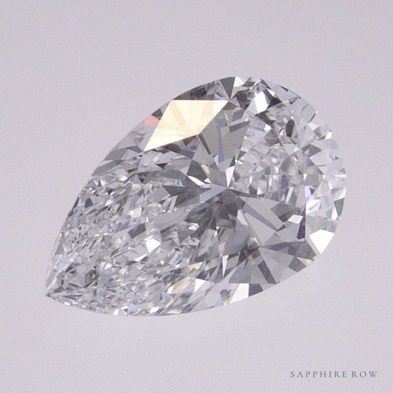 0.87 ct lab-grown diamond, pear cut | Sapphire Row · cut7